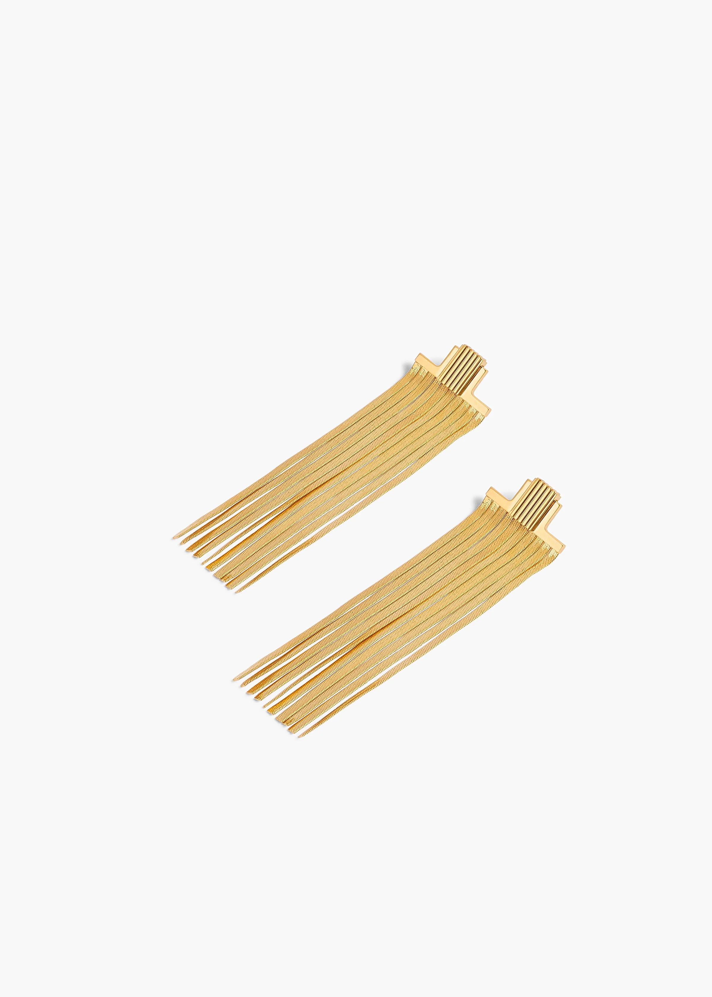 Khaite - Empire Snake Chain Earrings in Gold