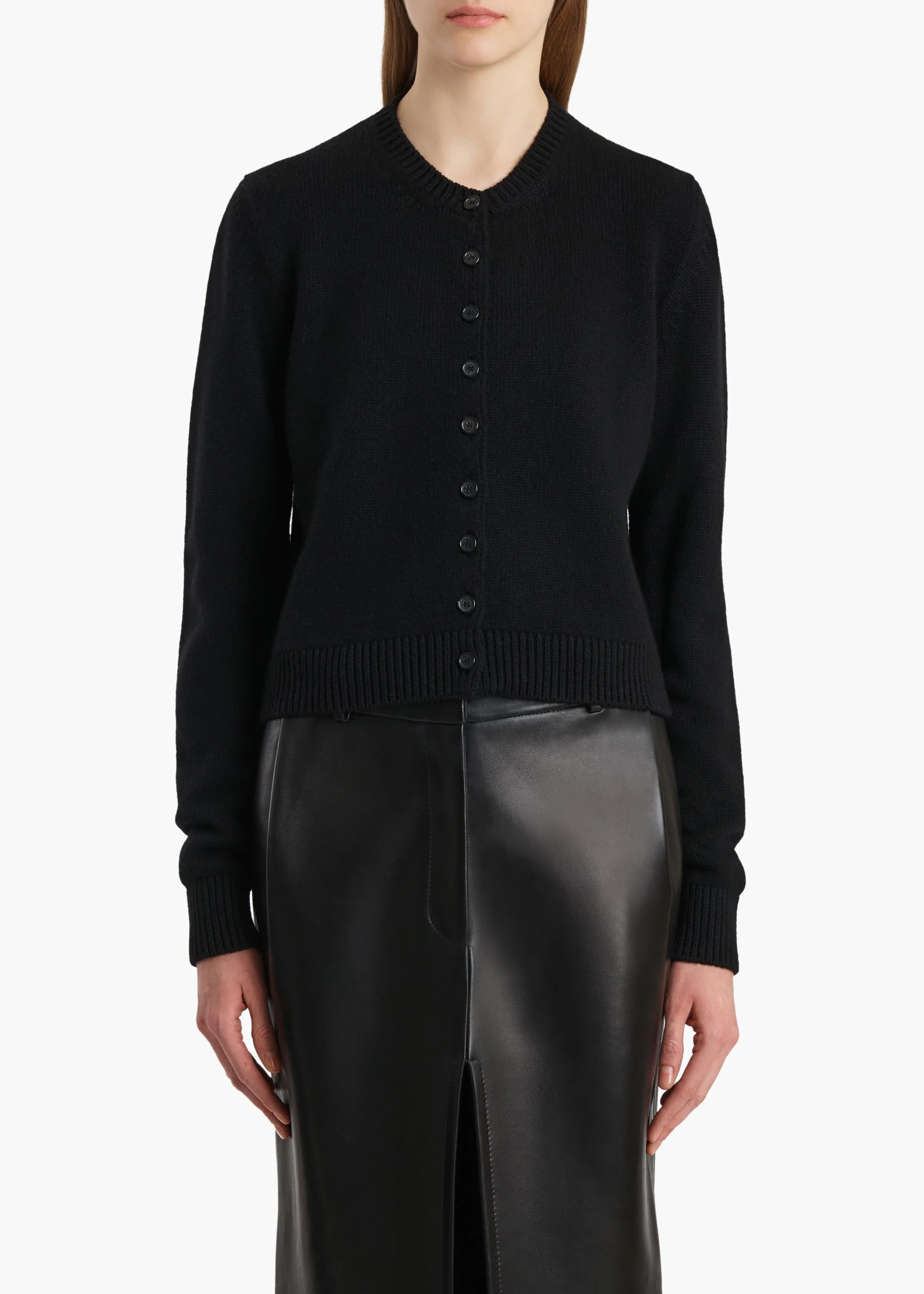 Khaite - Everheart Cardigan in Black - Image 3