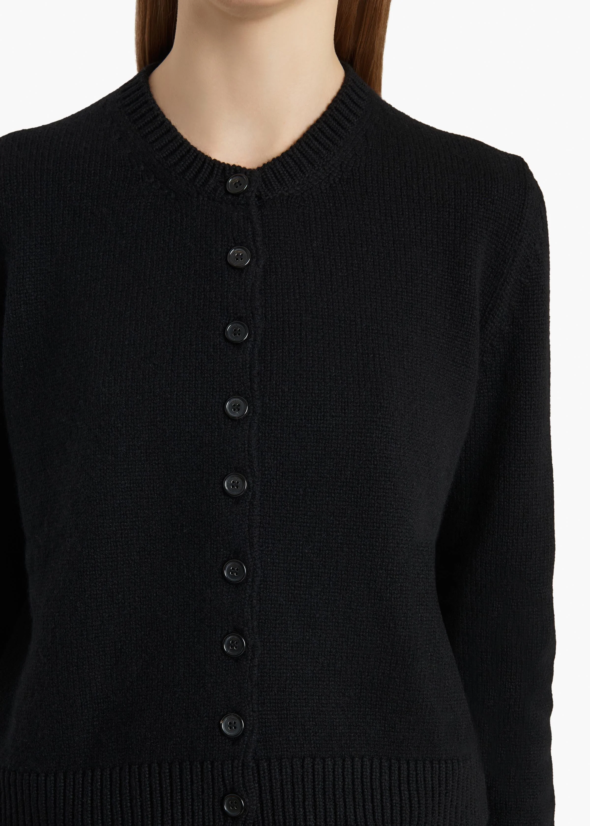 Khaite - Everheart Cardigan in Black - Image 5