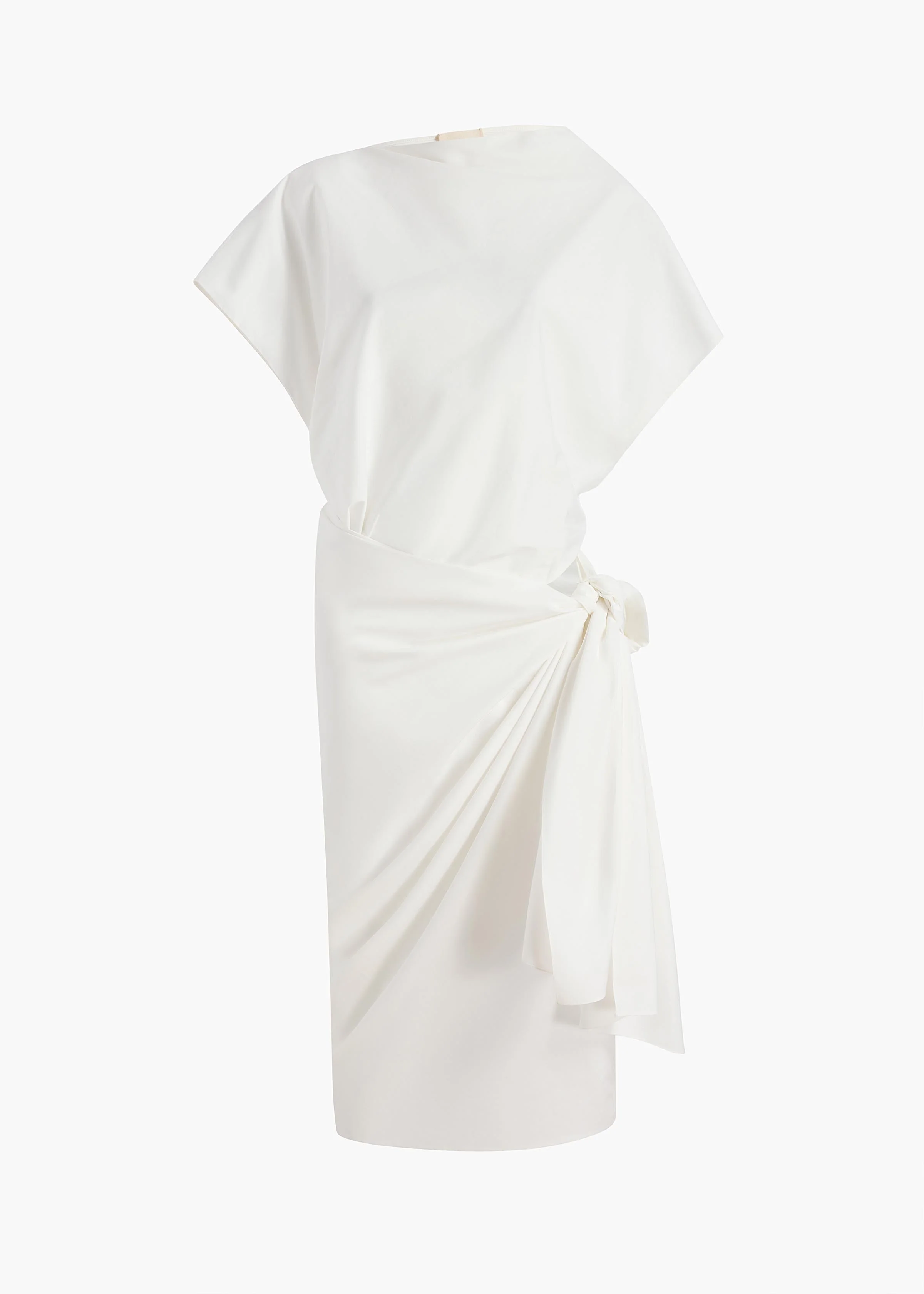 Khaite - Fray Dres in Chalk