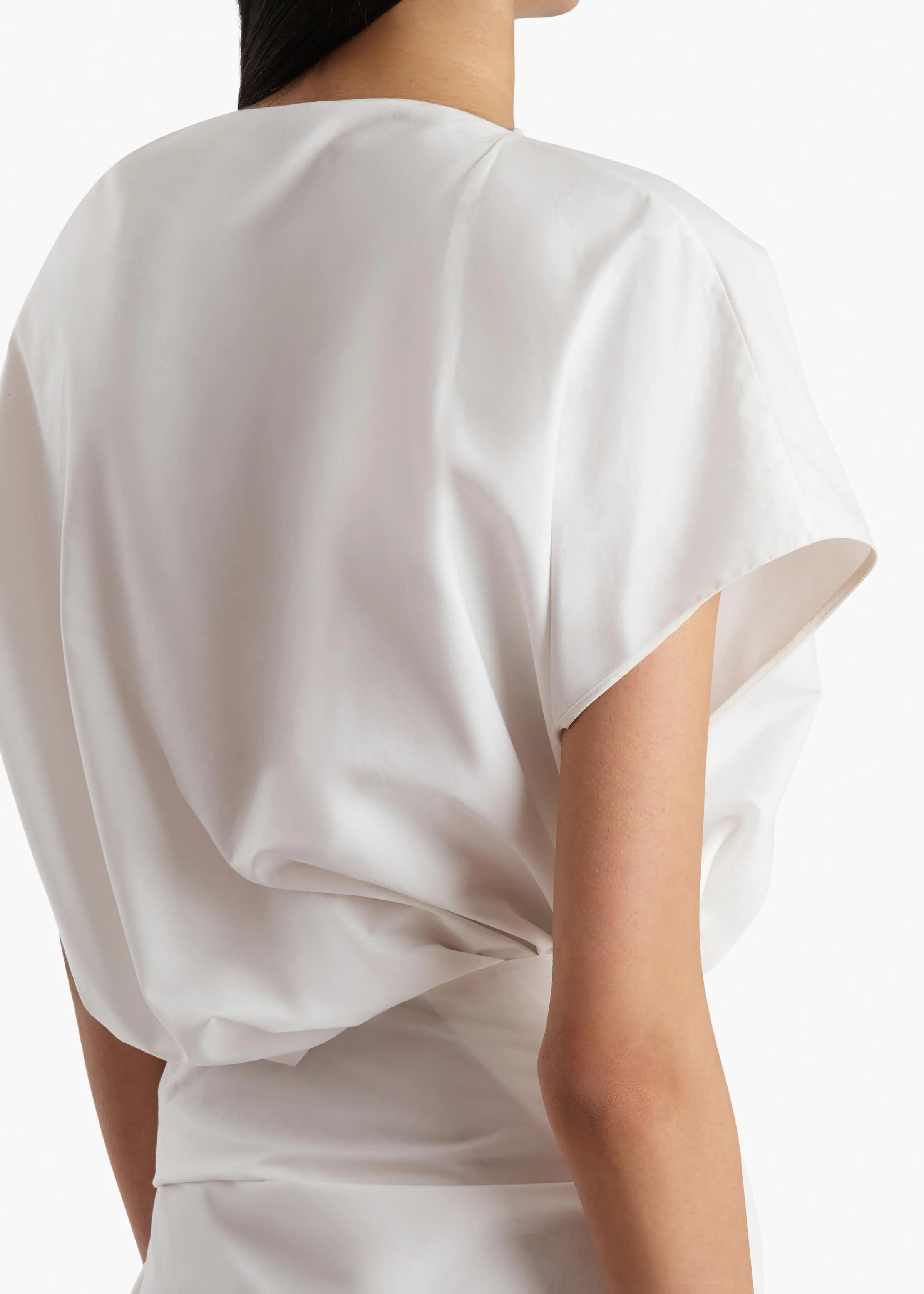 Khaite - Fray Dres in Chalk - Image 5