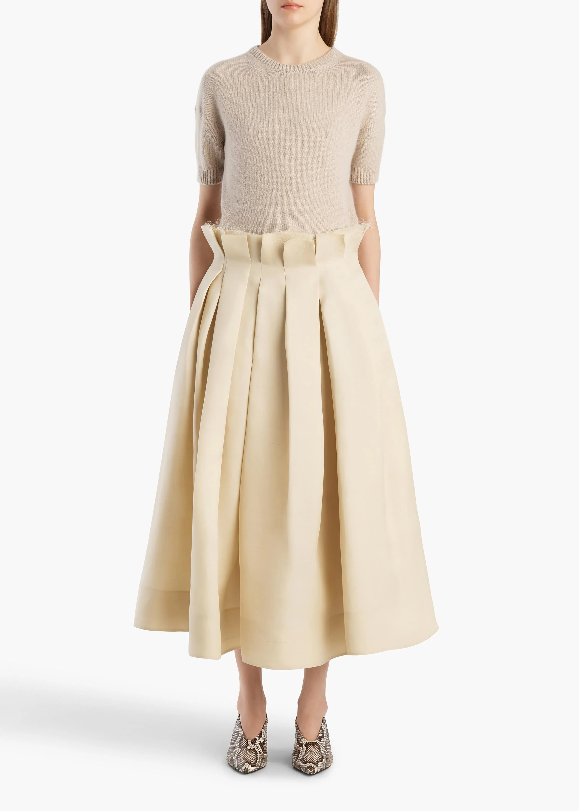Khaite - Golden Sweater in Sepia - Image 2