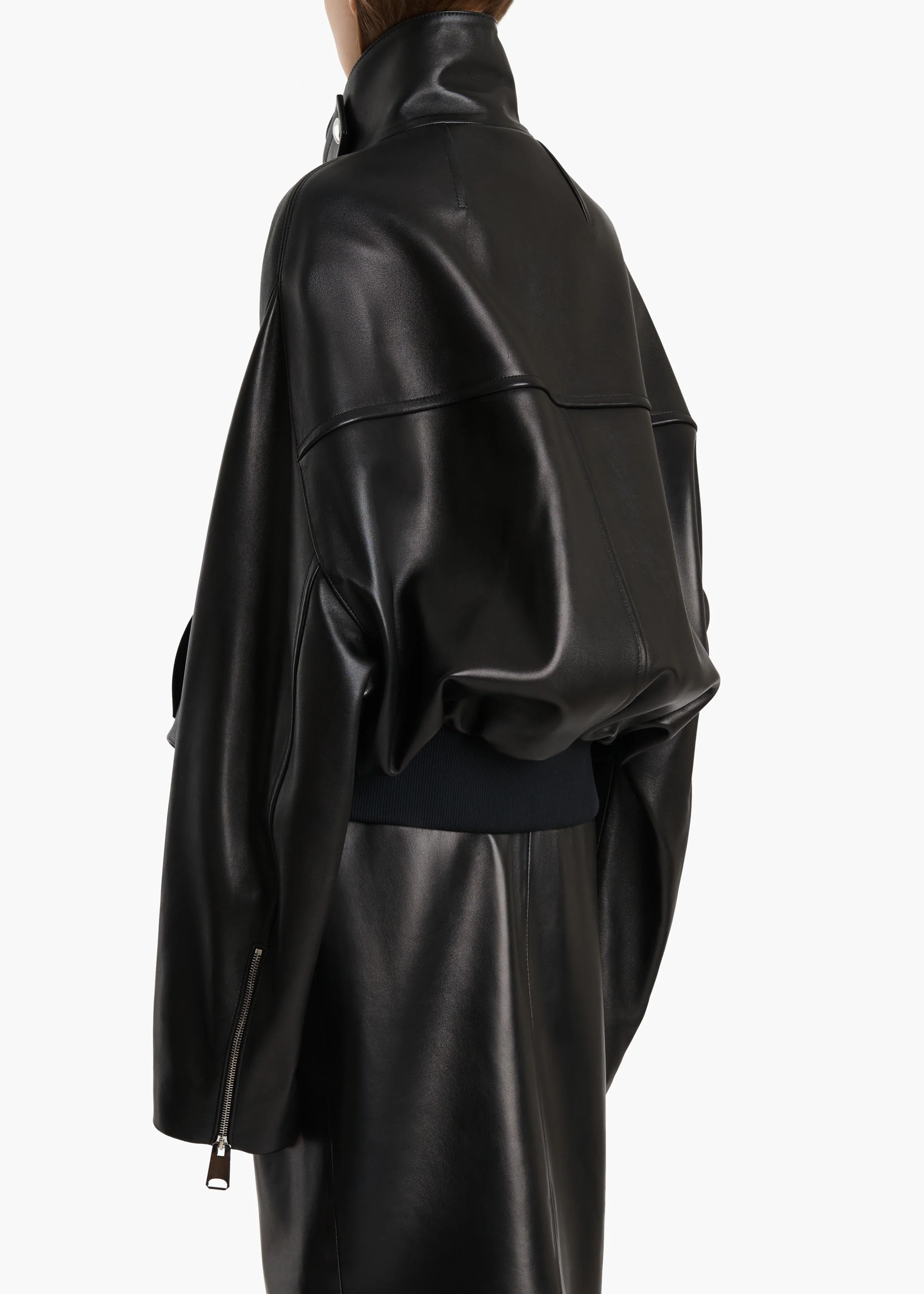 Khaite - Hamett Jacket in Black Leather - Image 4