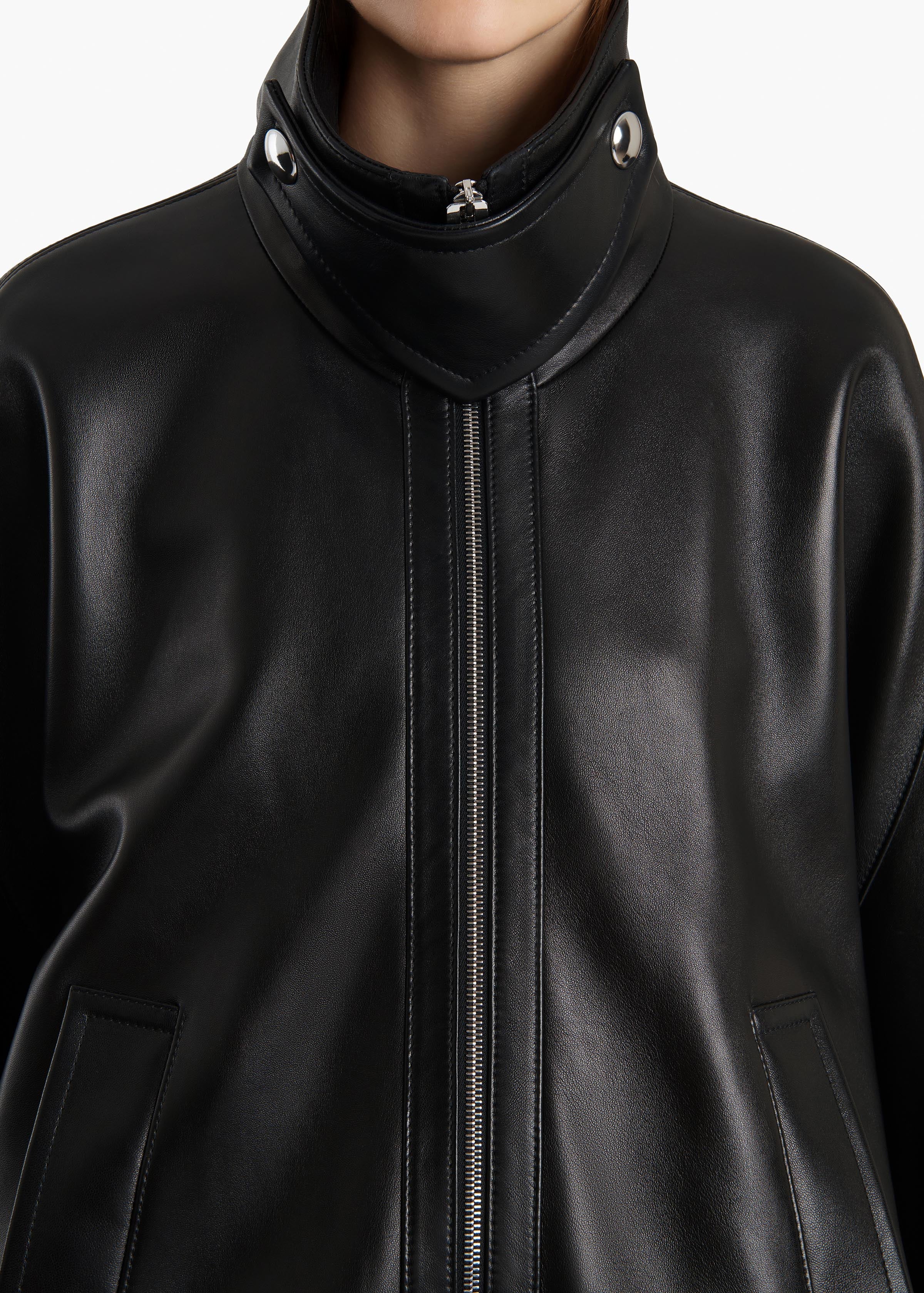 Khaite - Hamett Jacket in Black Leather - Image 5