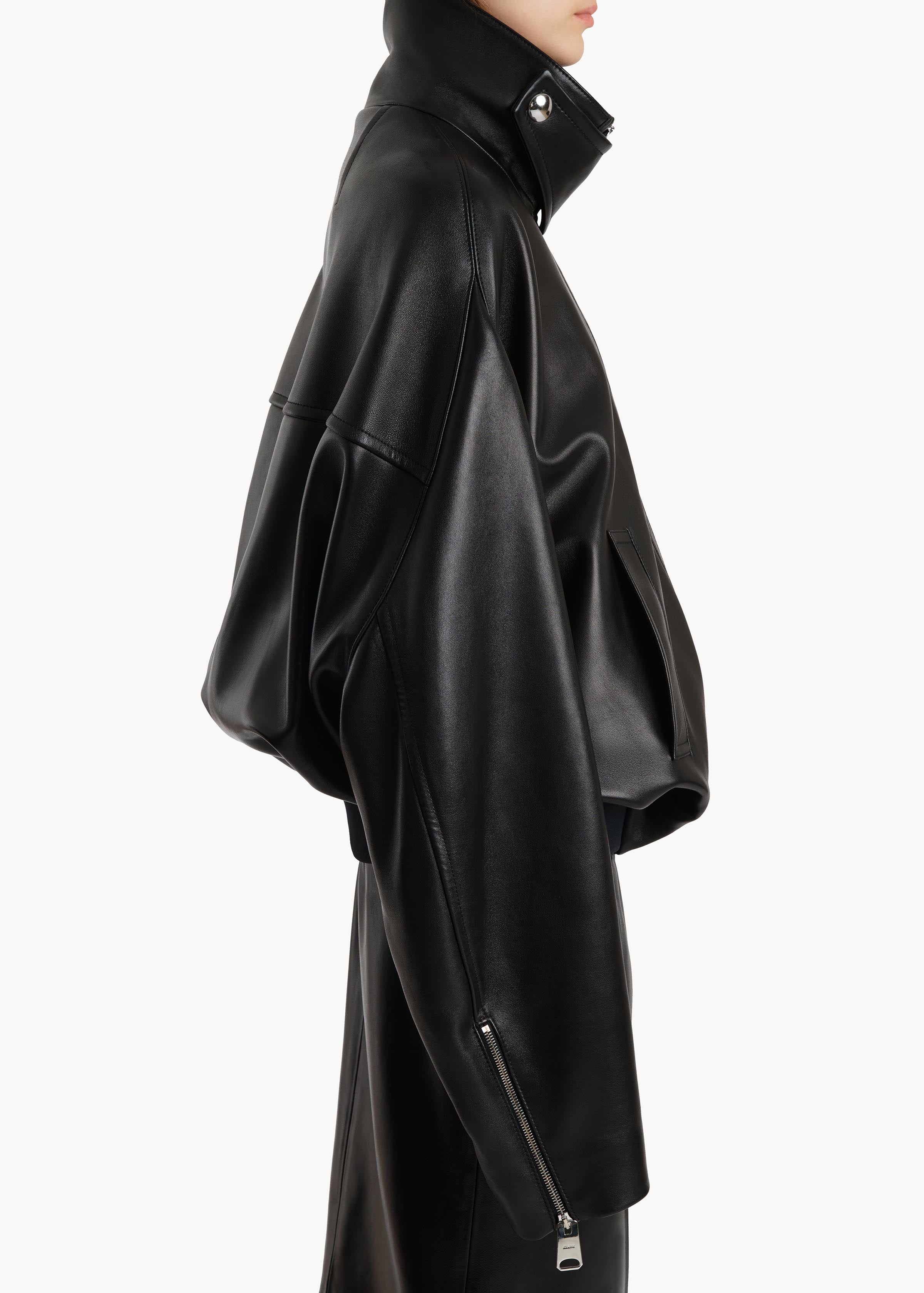 Khaite - Hamett Jacket in Black Leather - Image 6