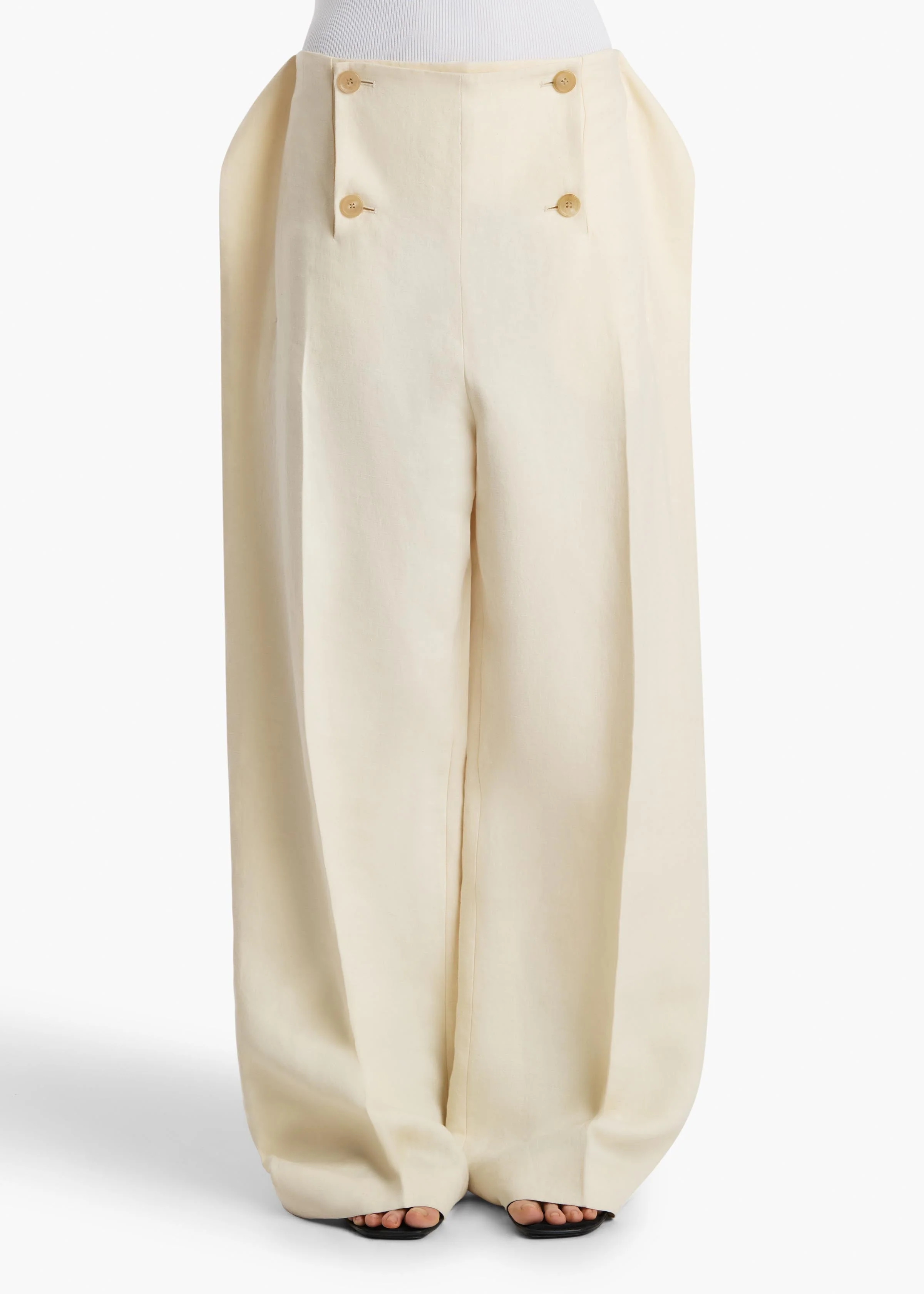 Khaite - Ila Pant in Natural - Image 3