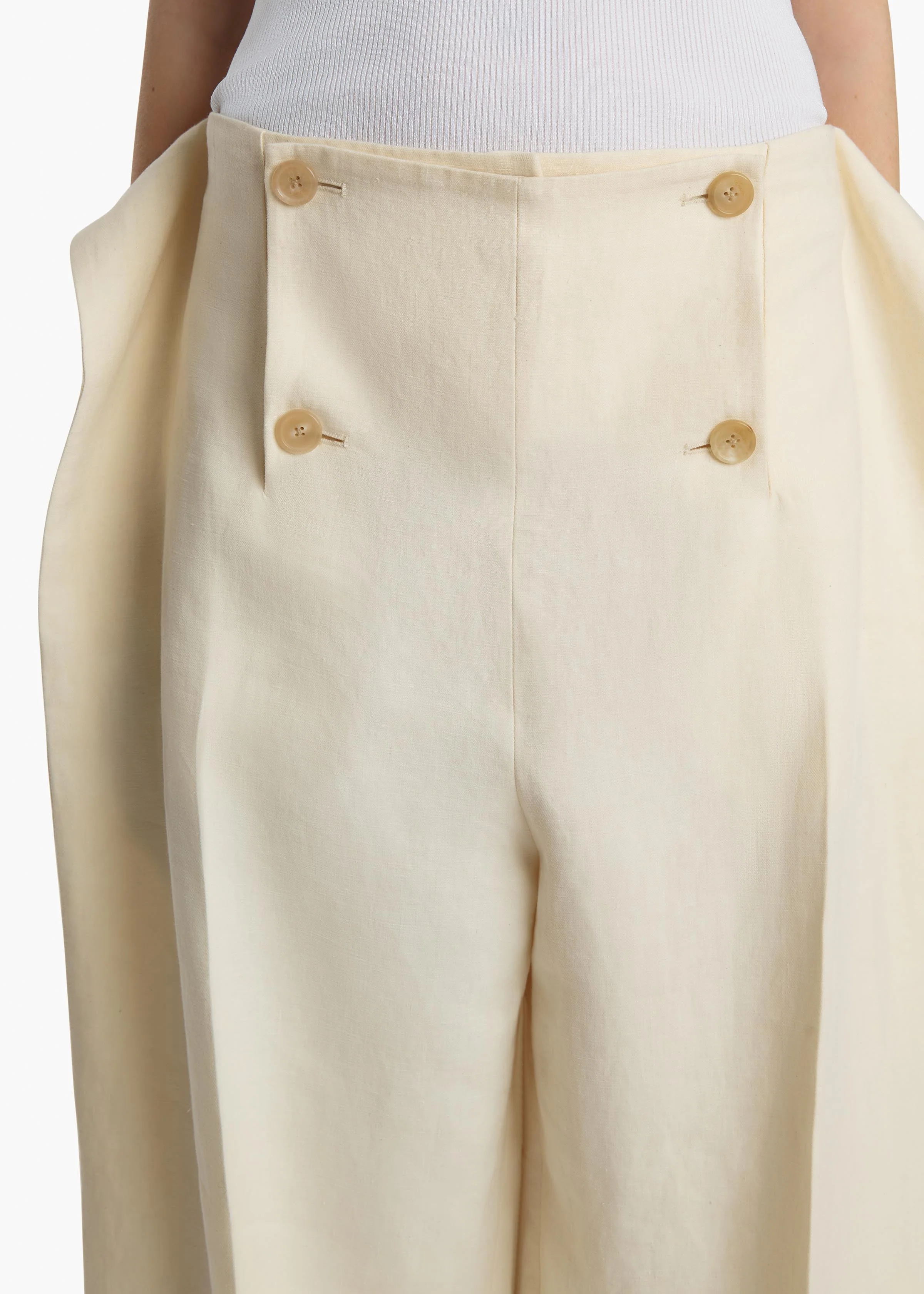 Khaite - Ila Pant in Natural - Image 5