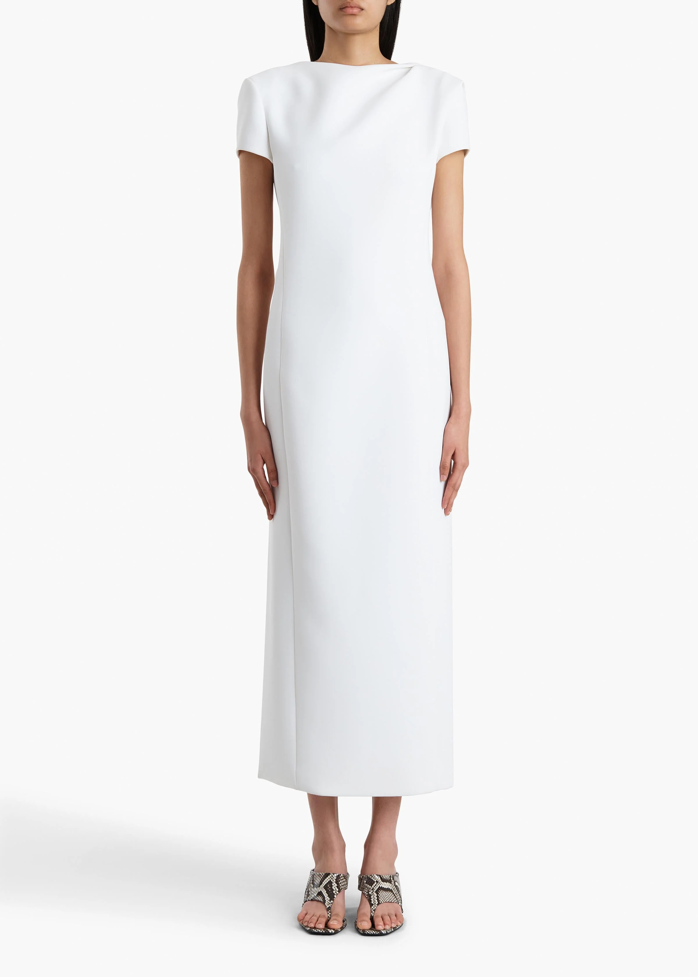 Khaite - Iryl Dress in Chalk - Image 3