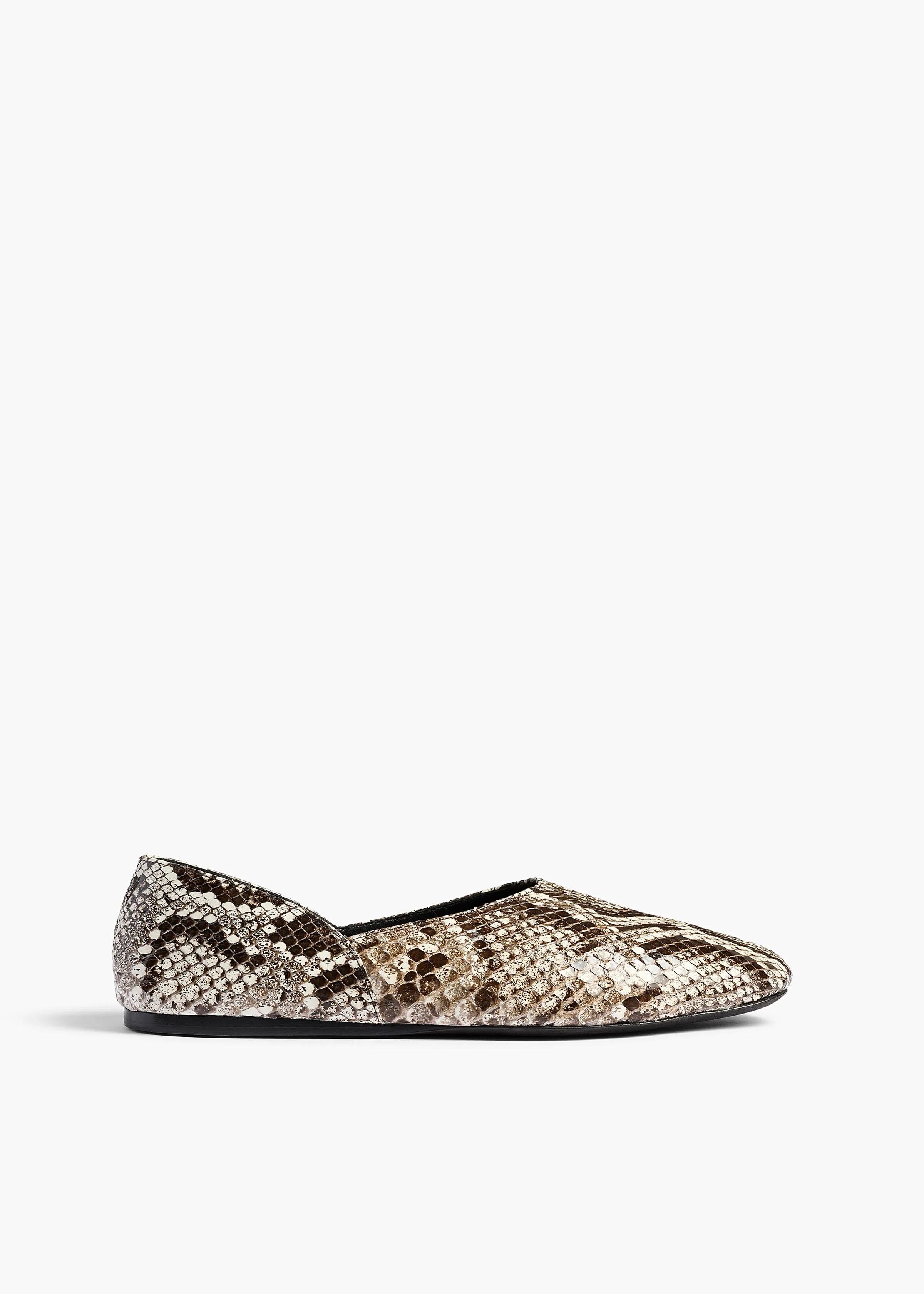 Khaite - Jane Flat in Natural Python