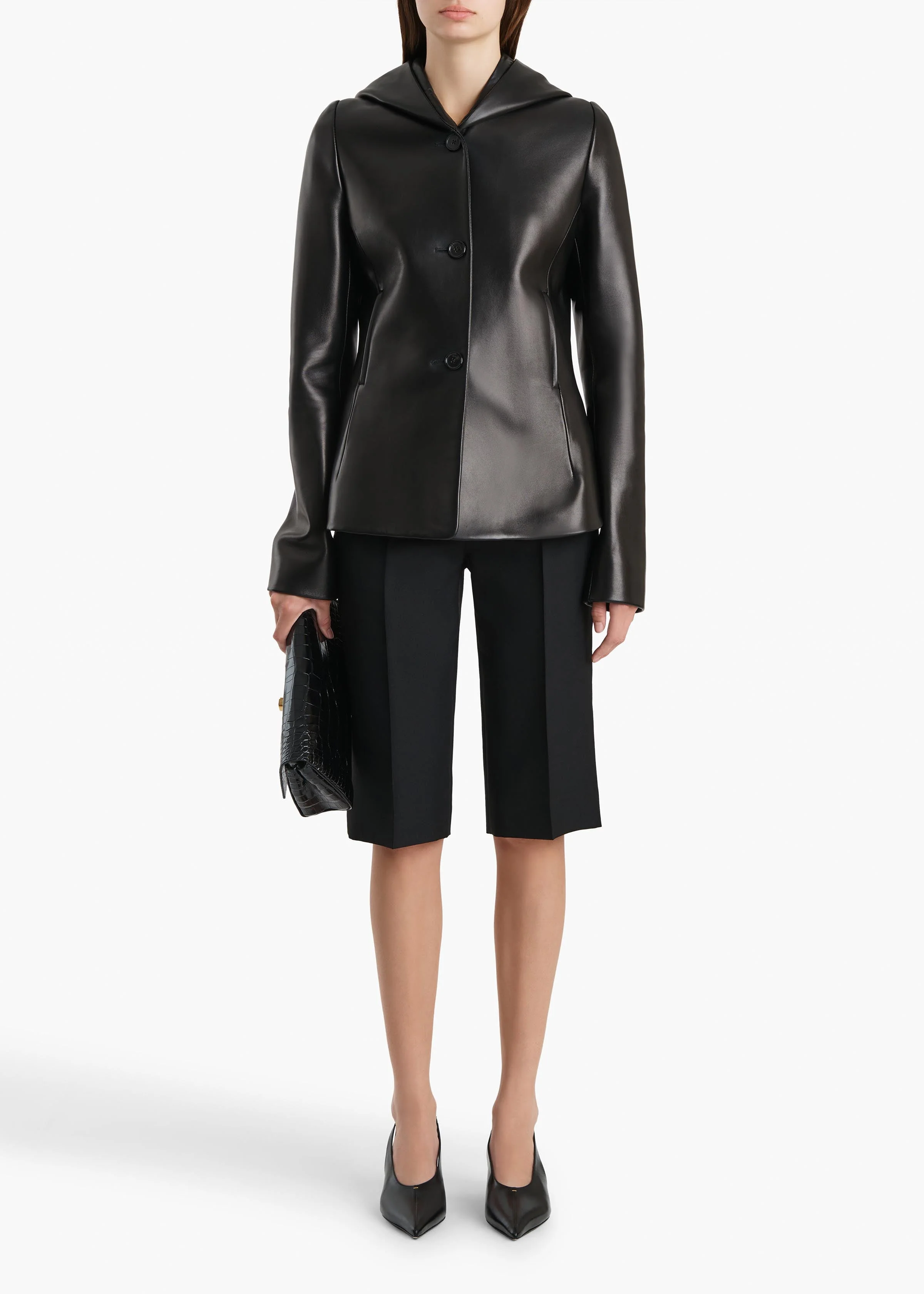 Khaite - June Jacket in Black Leather - Image 2