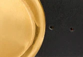 Khaite - Keefe Belt in Black Leather with Gold - Image 3