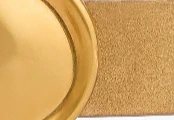 Khaite - Keefe Belt in Mud Suede with Gold - Image 3
