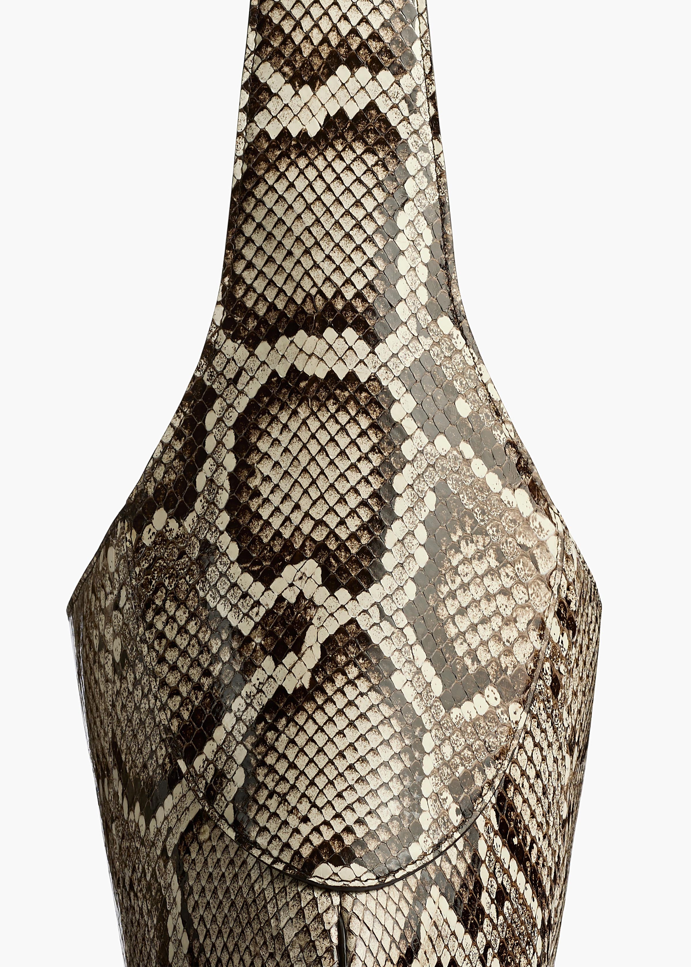 Khaite - Large Joan Hobo in Natural Python - Image 4