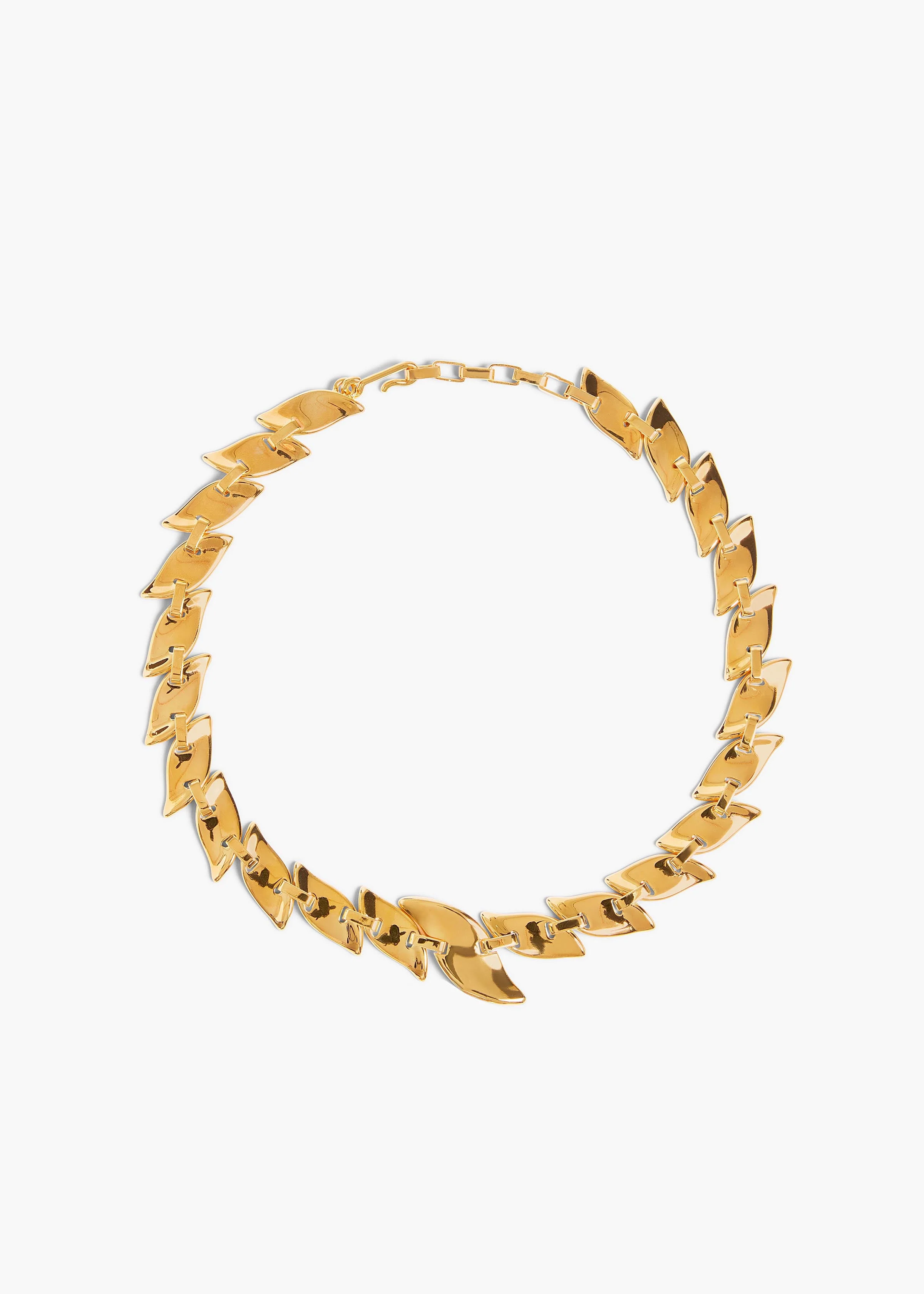 Khaite - Leaf Chain Necklace in Gold