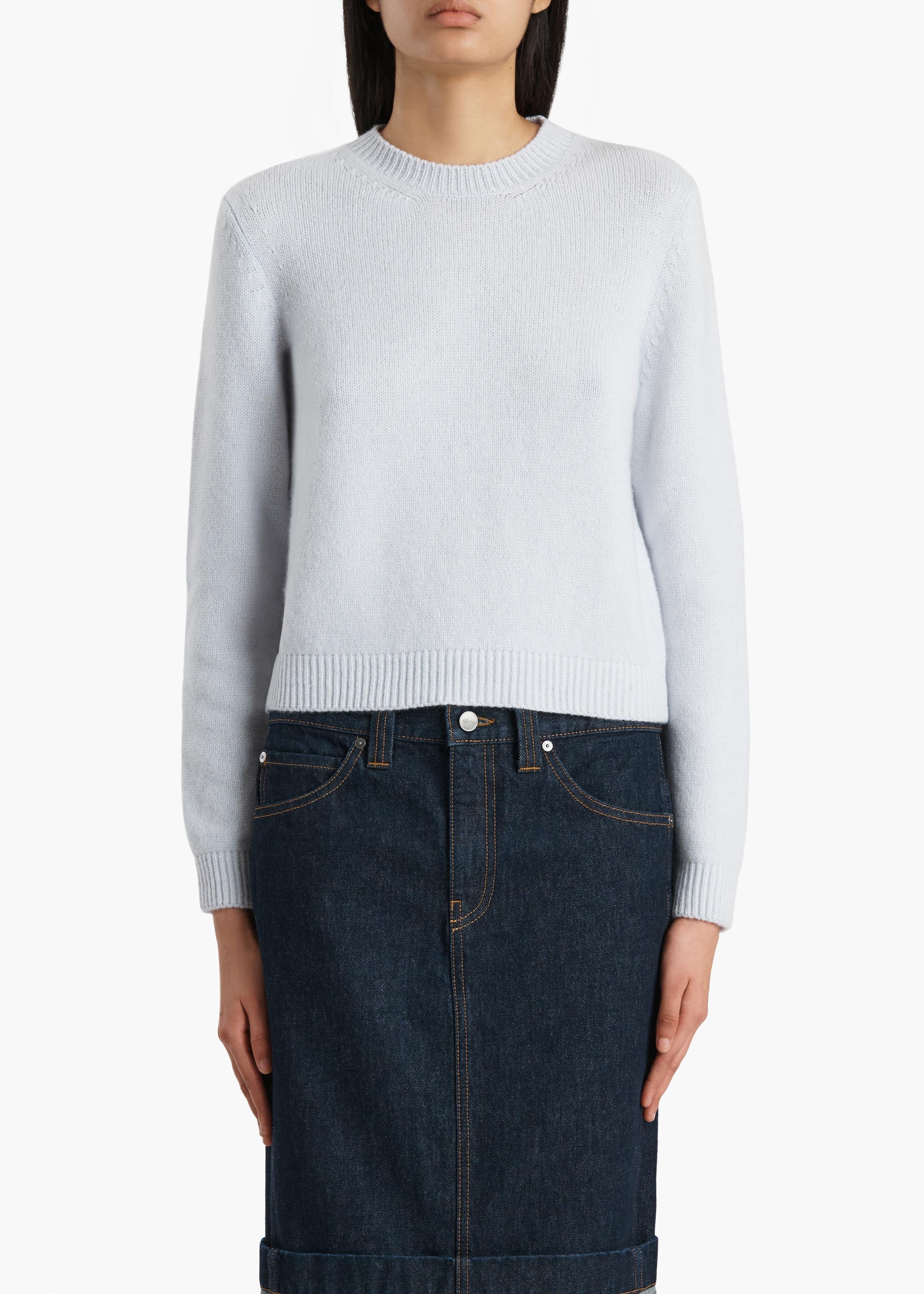 Khaite - Leta Sweater in Ice Blue - Image 3