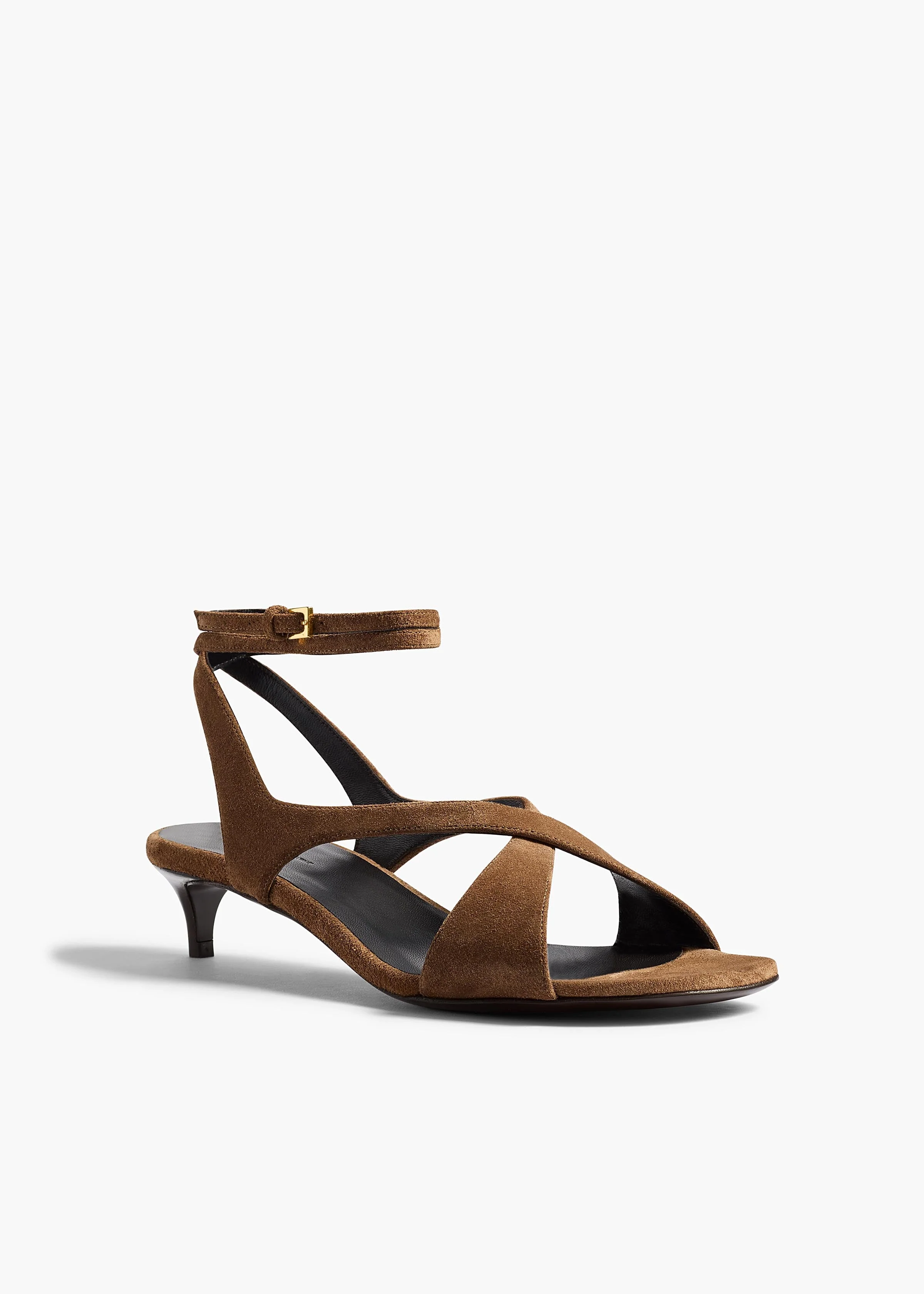 Khaite - Liria Ankle Strap Sandal in Dattero Suede - Image 2