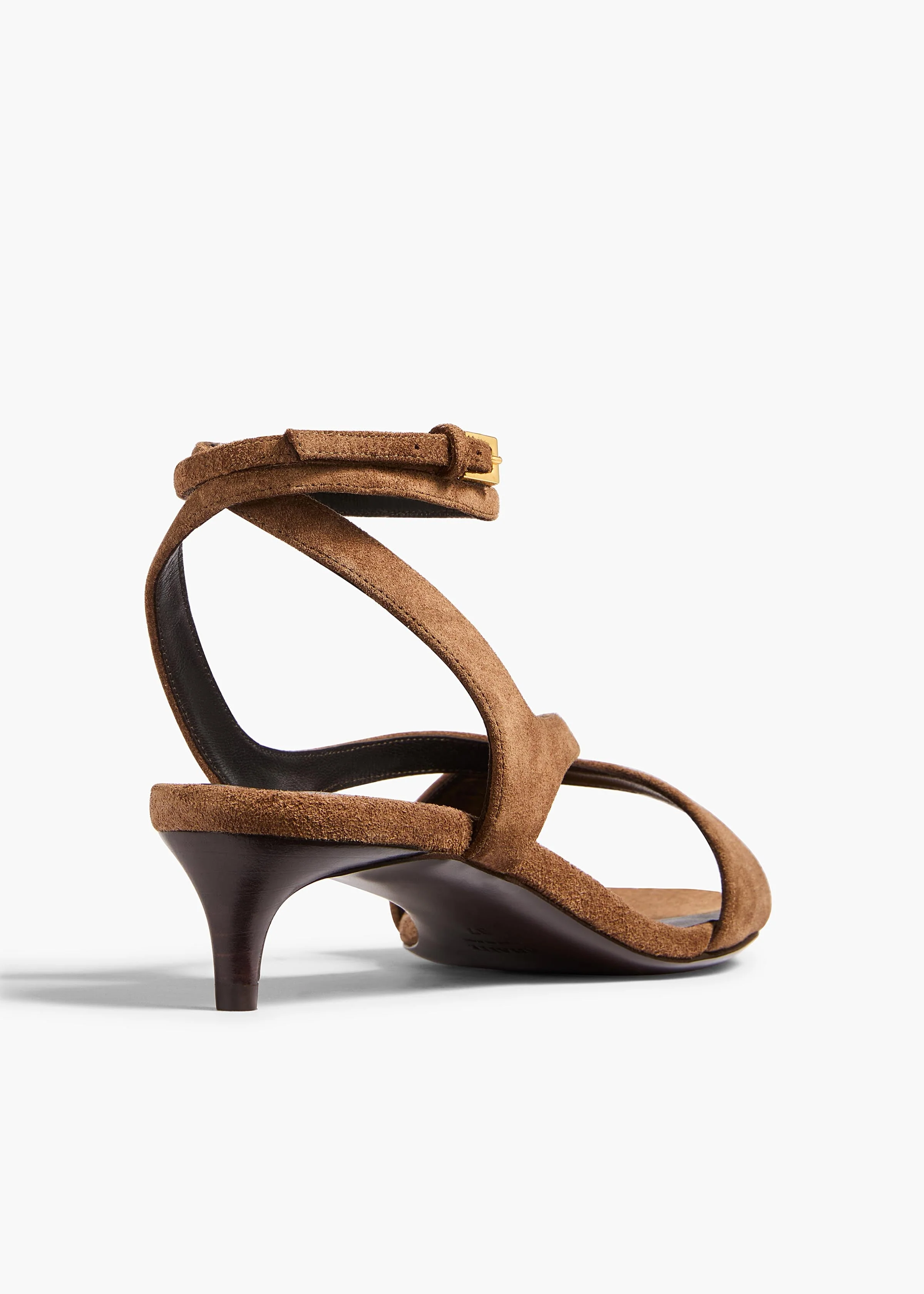 Khaite - Liria Ankle Strap Sandal in Dattero Suede - Image 4