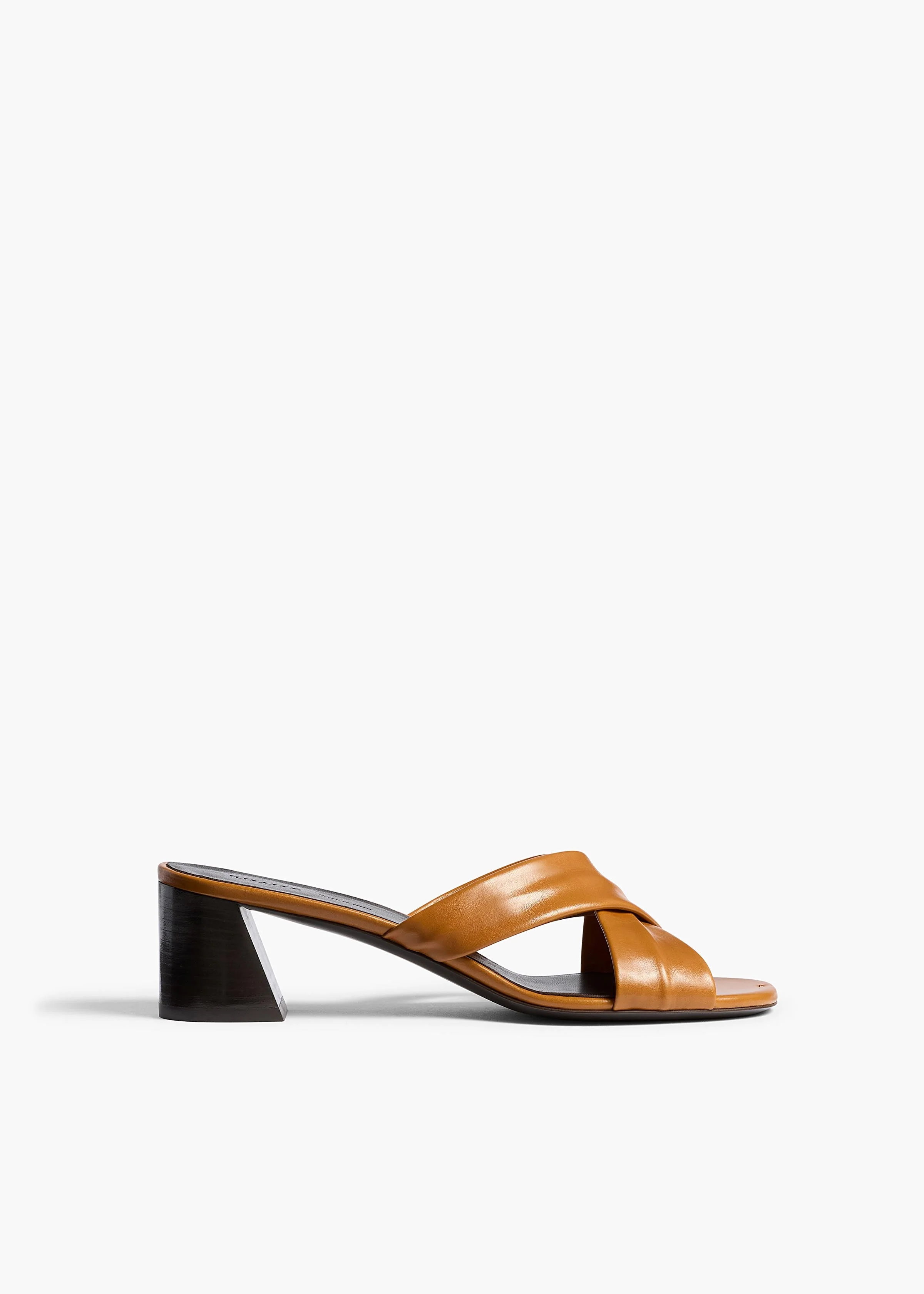 Khaite - Liria Sandal in Cuoio Glazed Leather