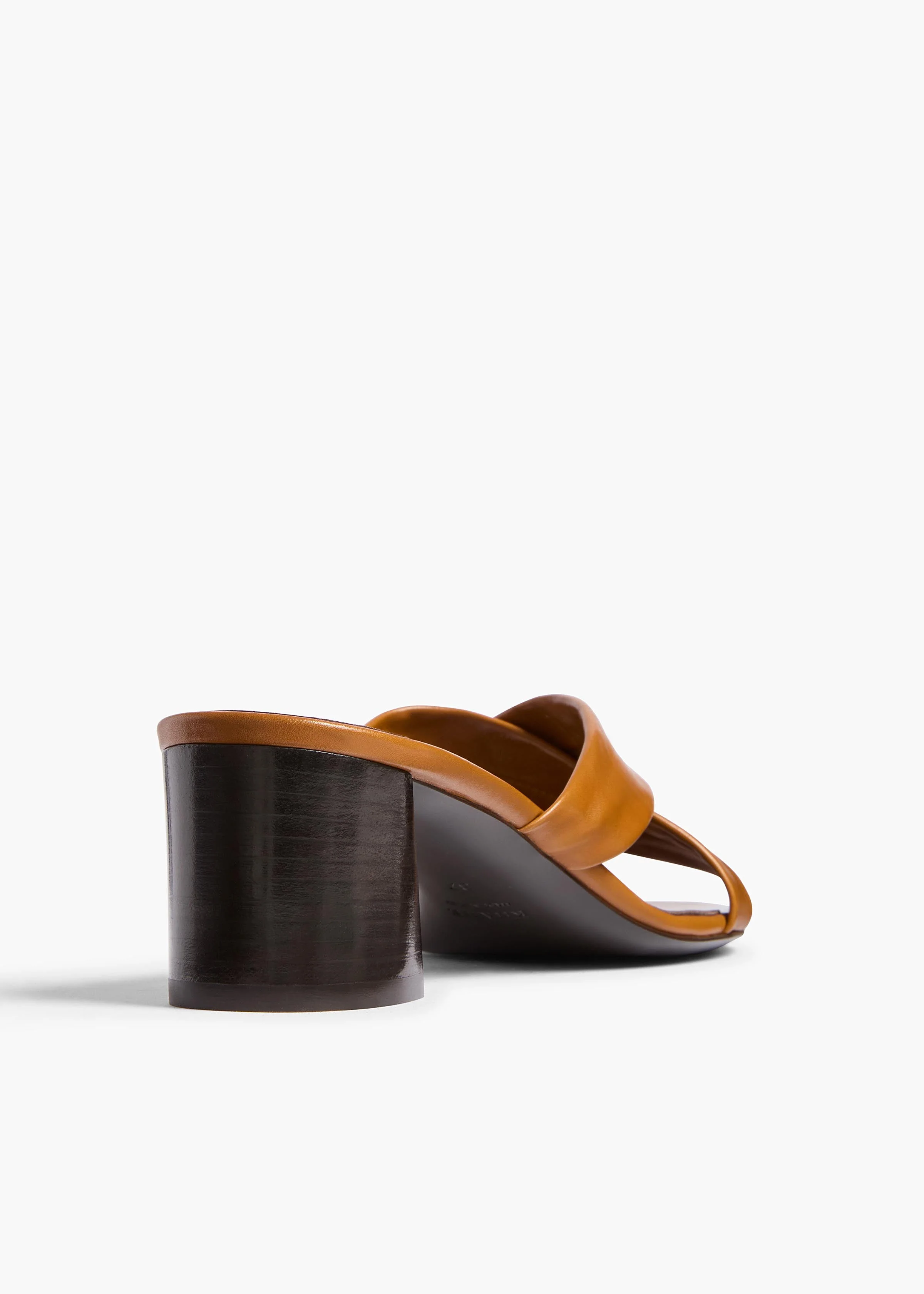 Khaite - Liria Sandal in Cuoio Glazed Leather - Image 4