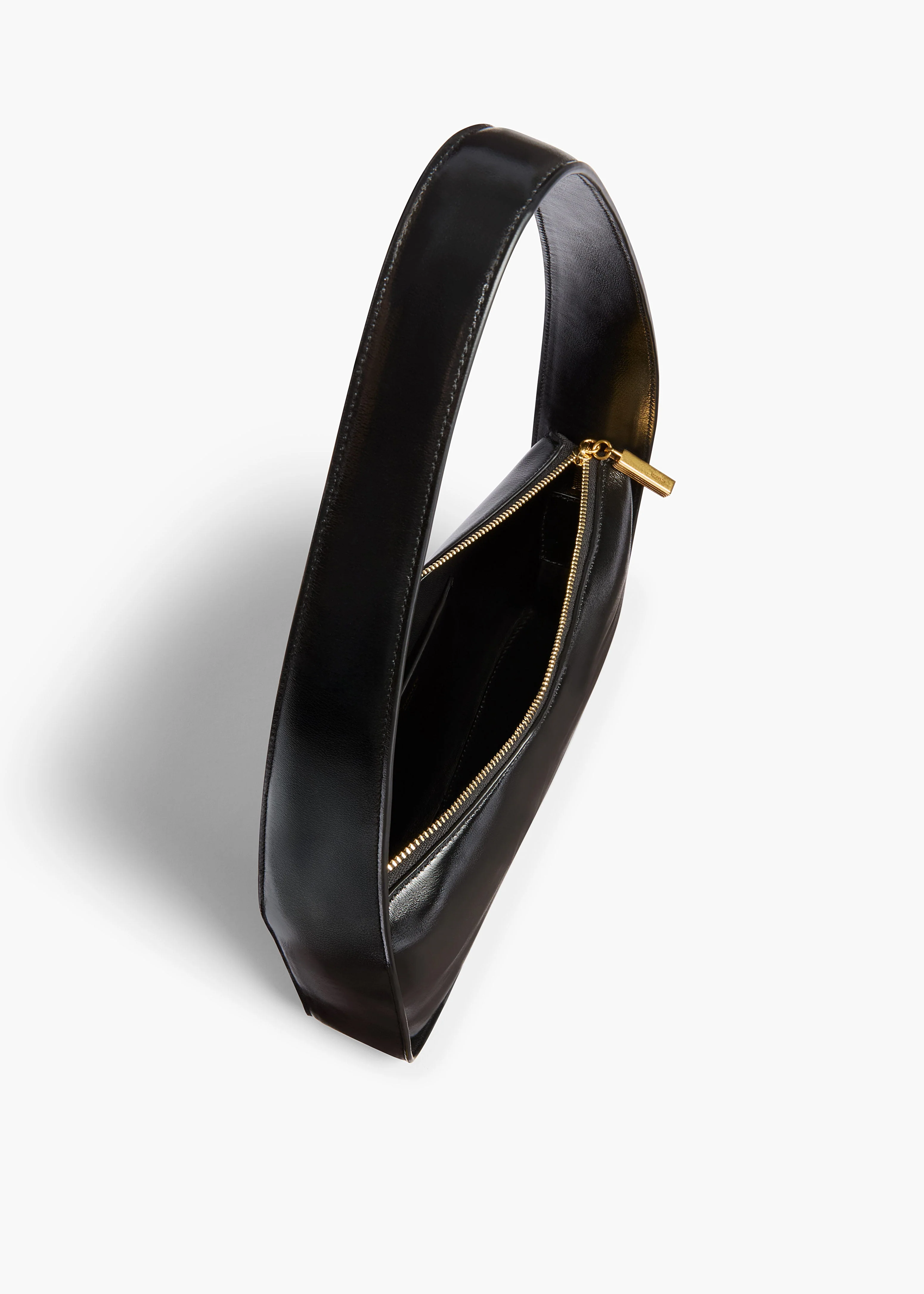 Khaite - Lori Squared Bag in Black Crackle Patent Leather - Image 3