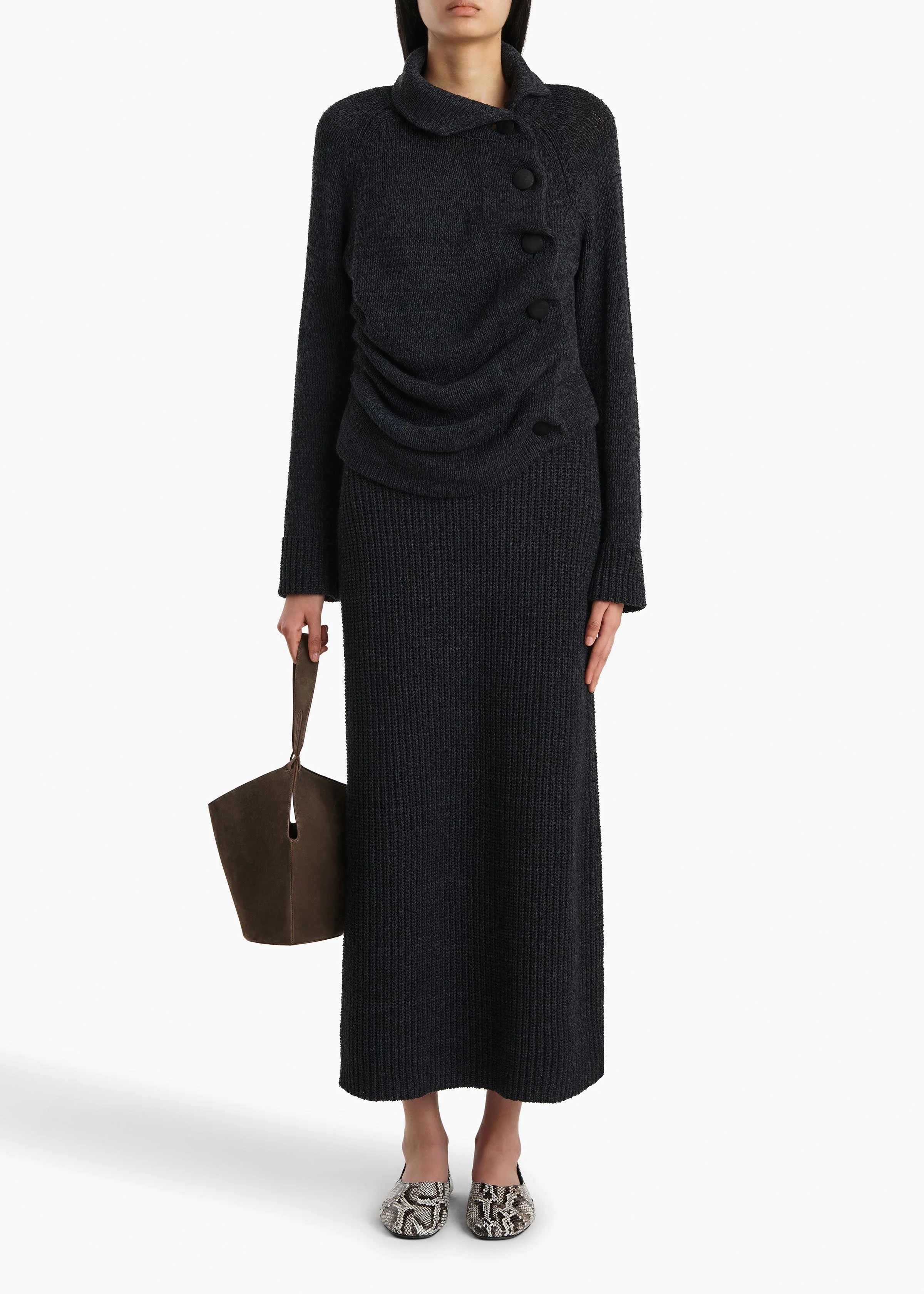 Khaite - Lorrai Cardigan in Black - Image 2