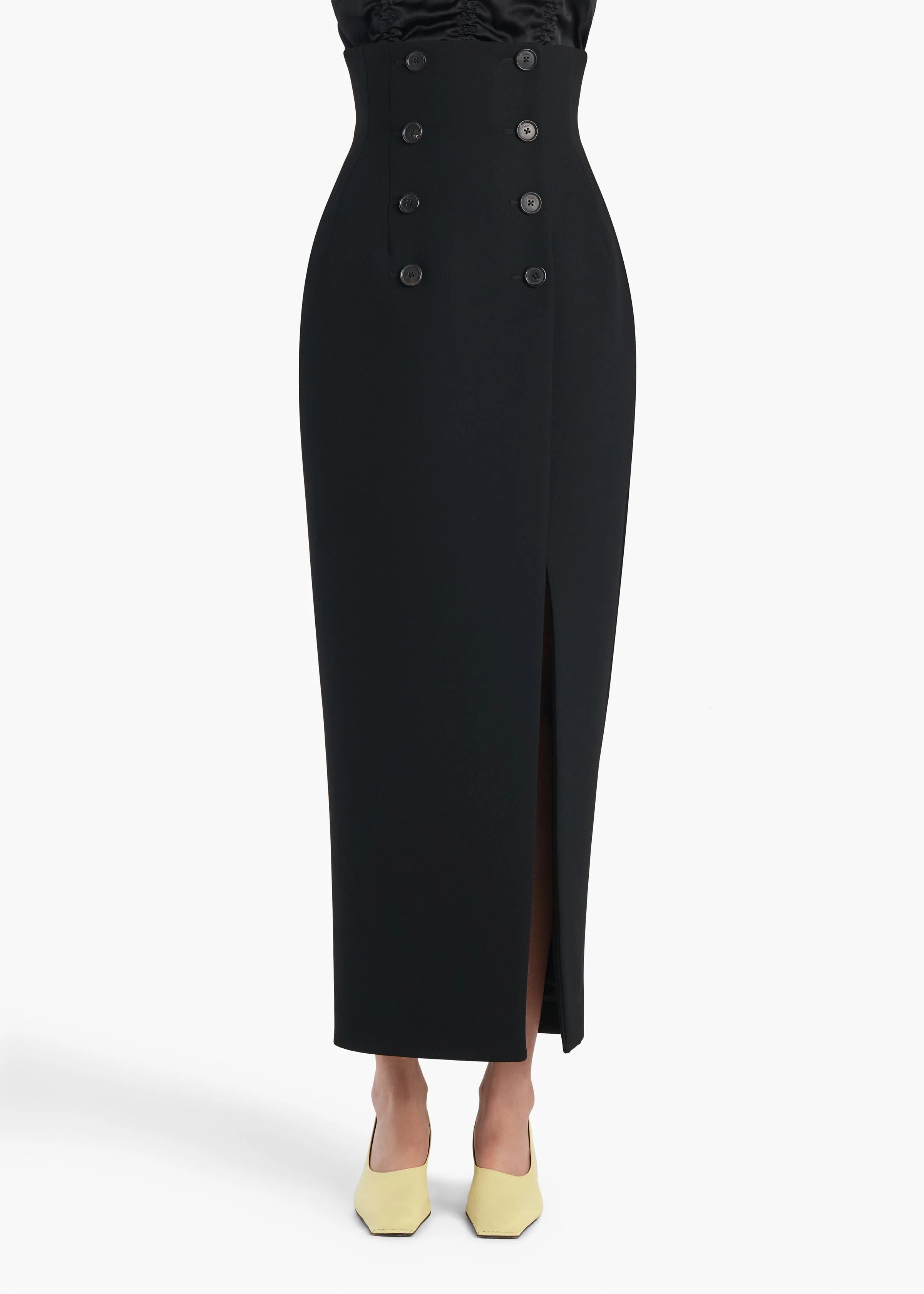 Khaite - Luiza Skirt in Black - Image 3