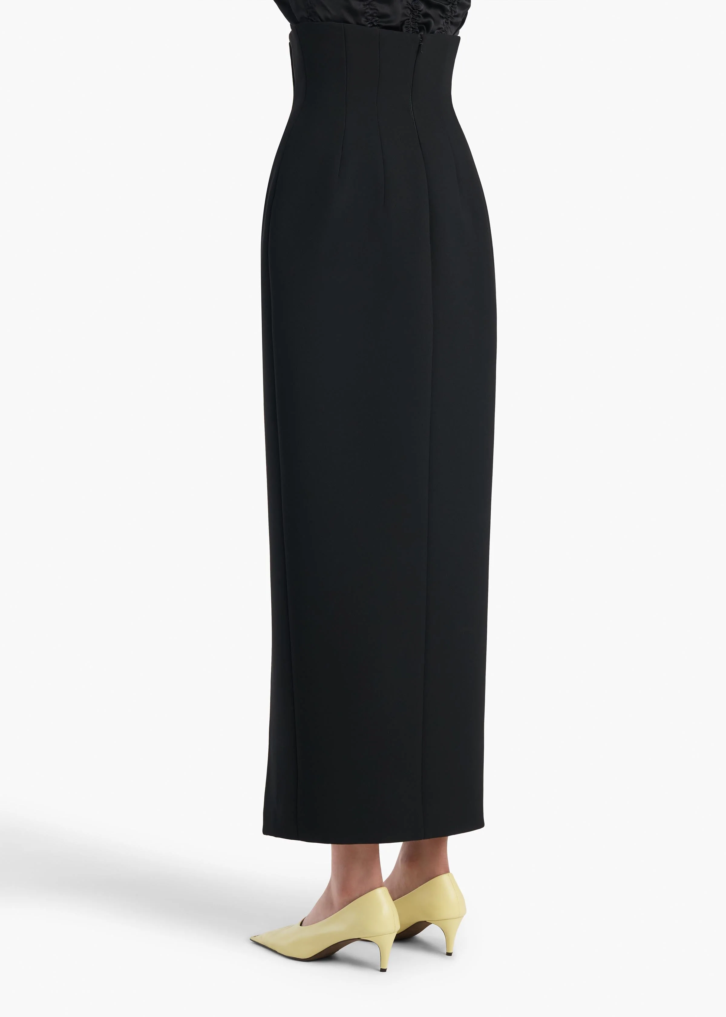 Khaite - Luiza Skirt in Black - Image 4
