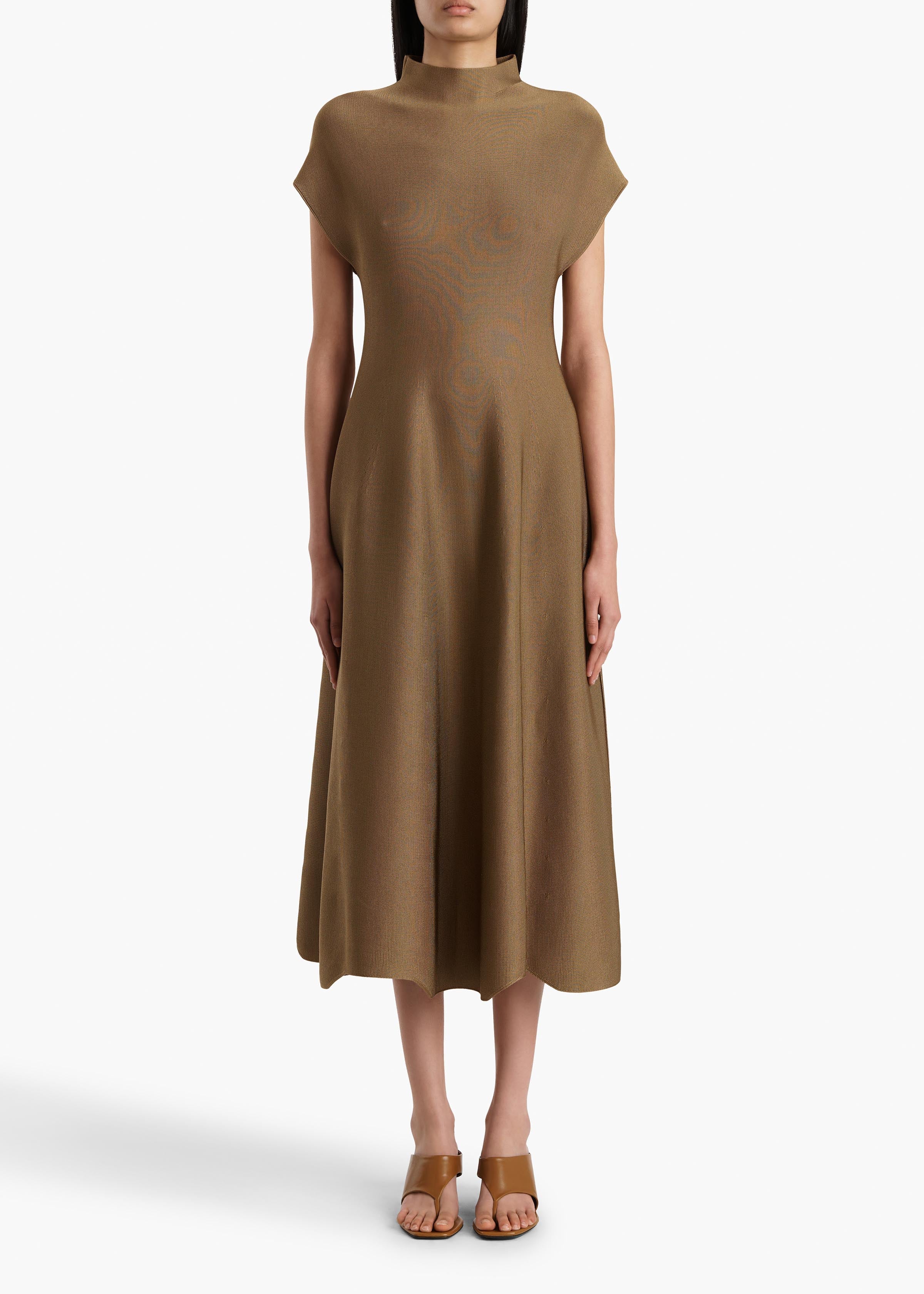 Khaite - Lyra Dress in Carob - Image 3