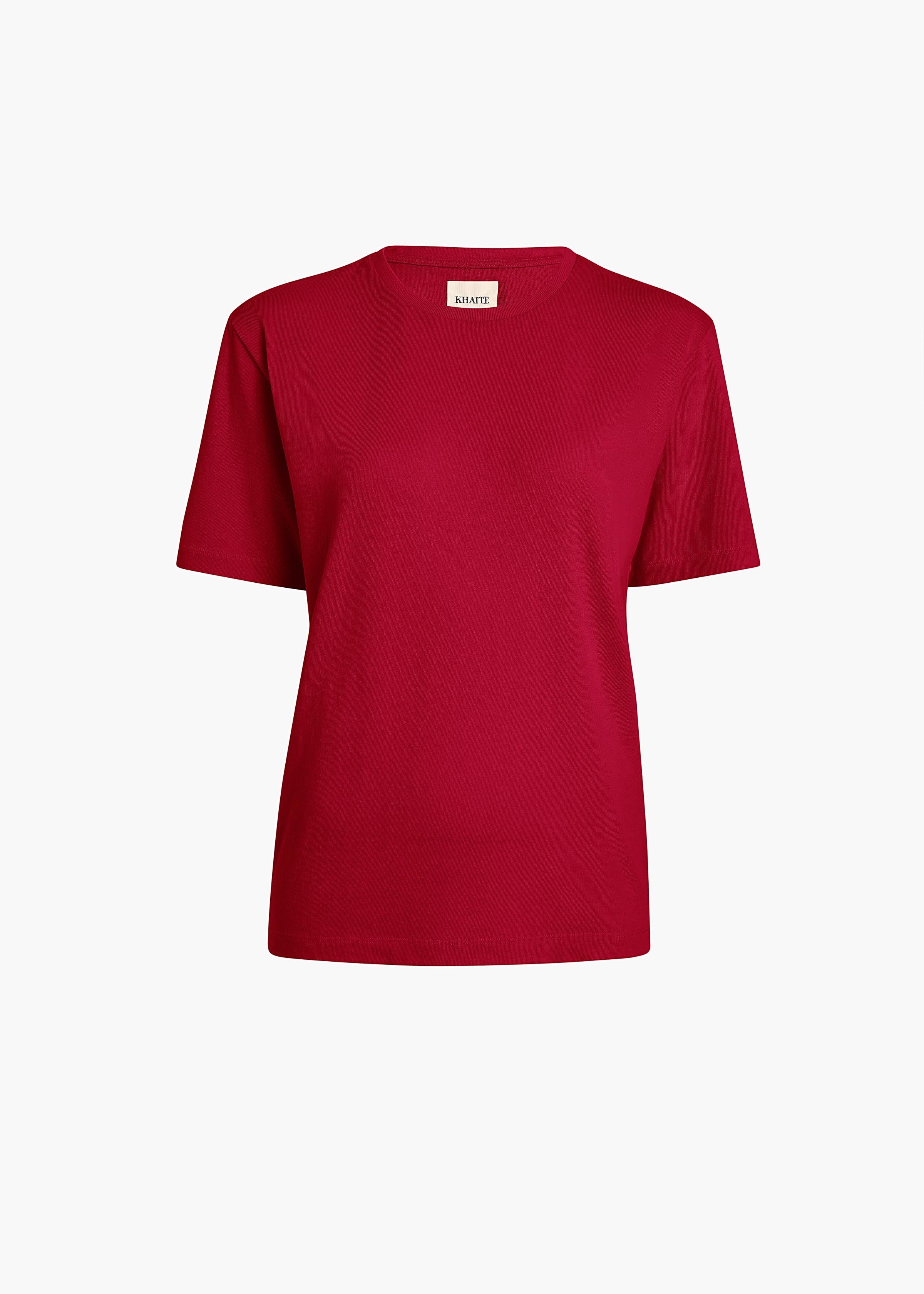 Khaite - Mae T - Shirt in Crimson