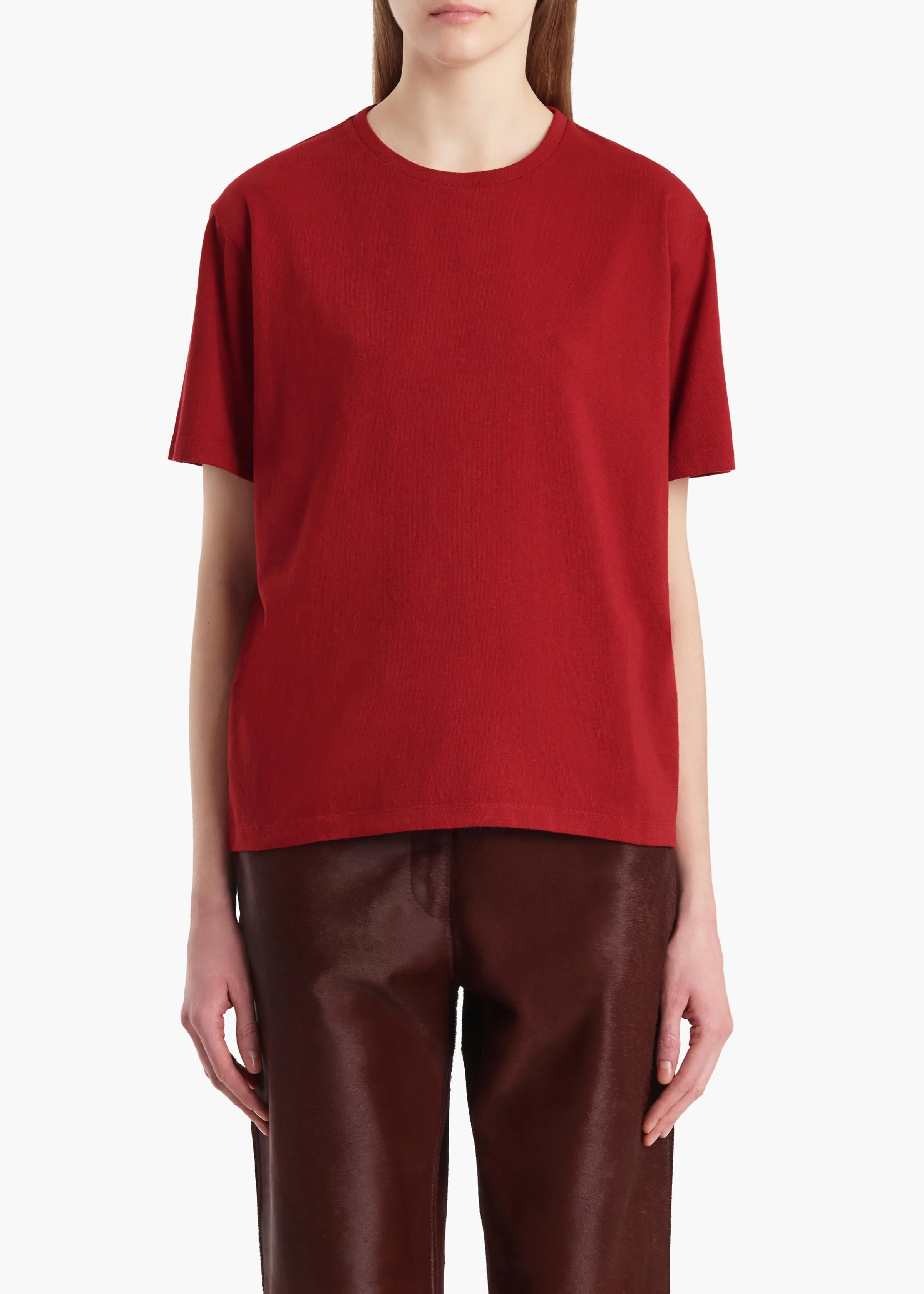 Khaite - Mae T - Shirt in Crimson - Image 3