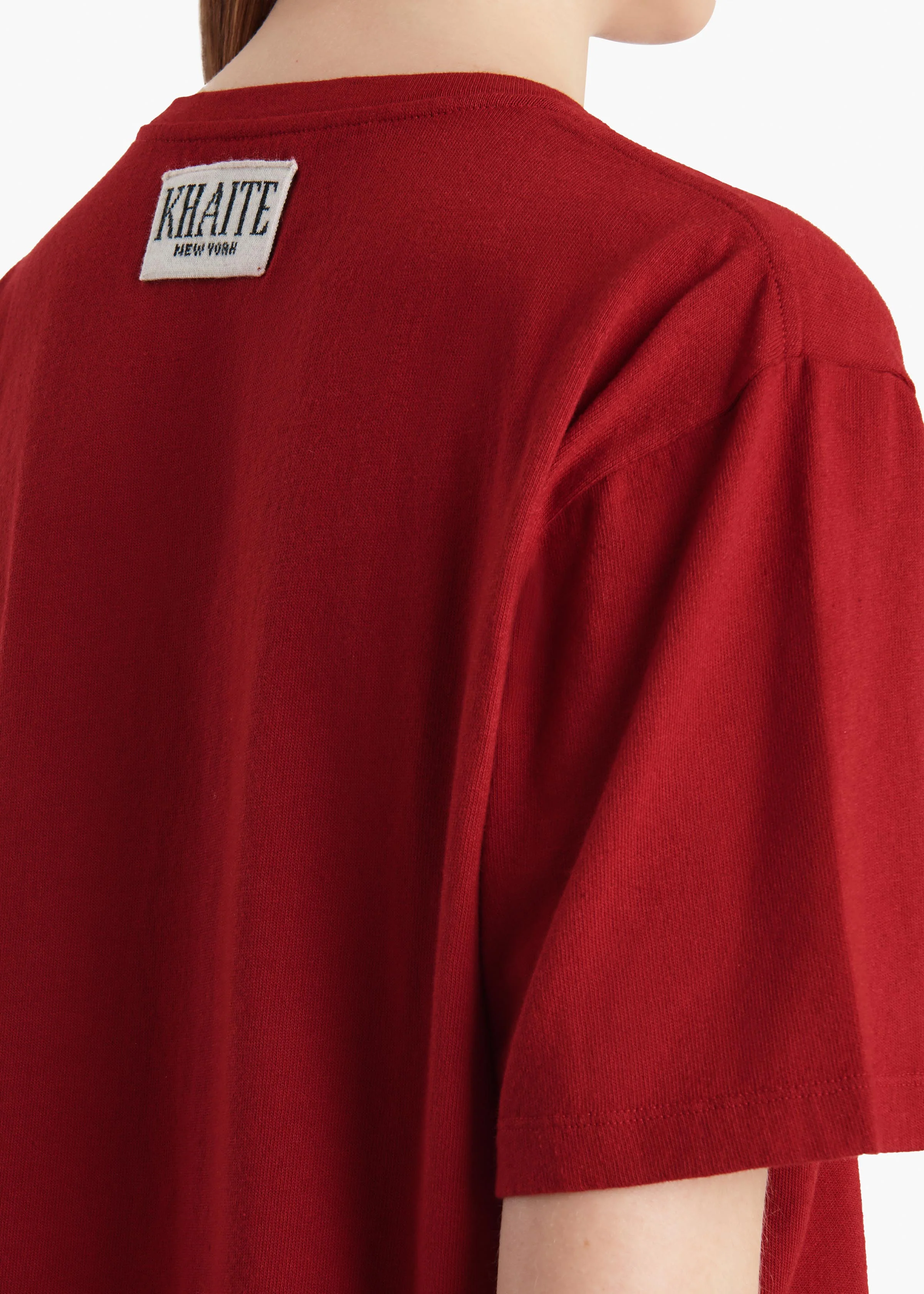 Khaite - Mae T - Shirt in Crimson - Image 6