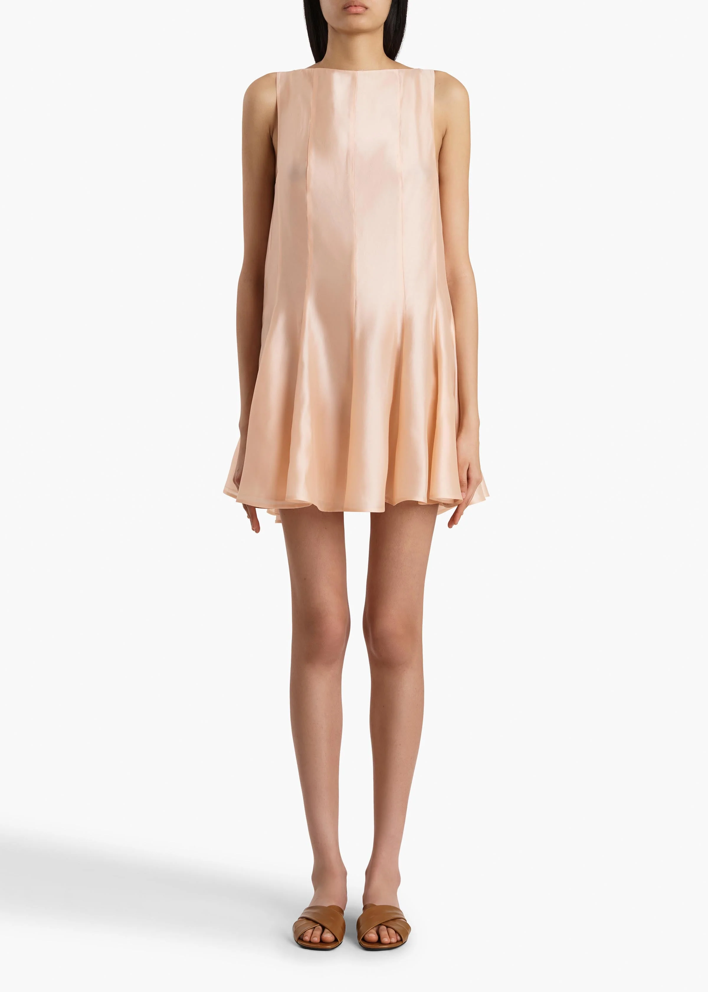 Khaite - Mags Dress in Light Peach - Image 3
