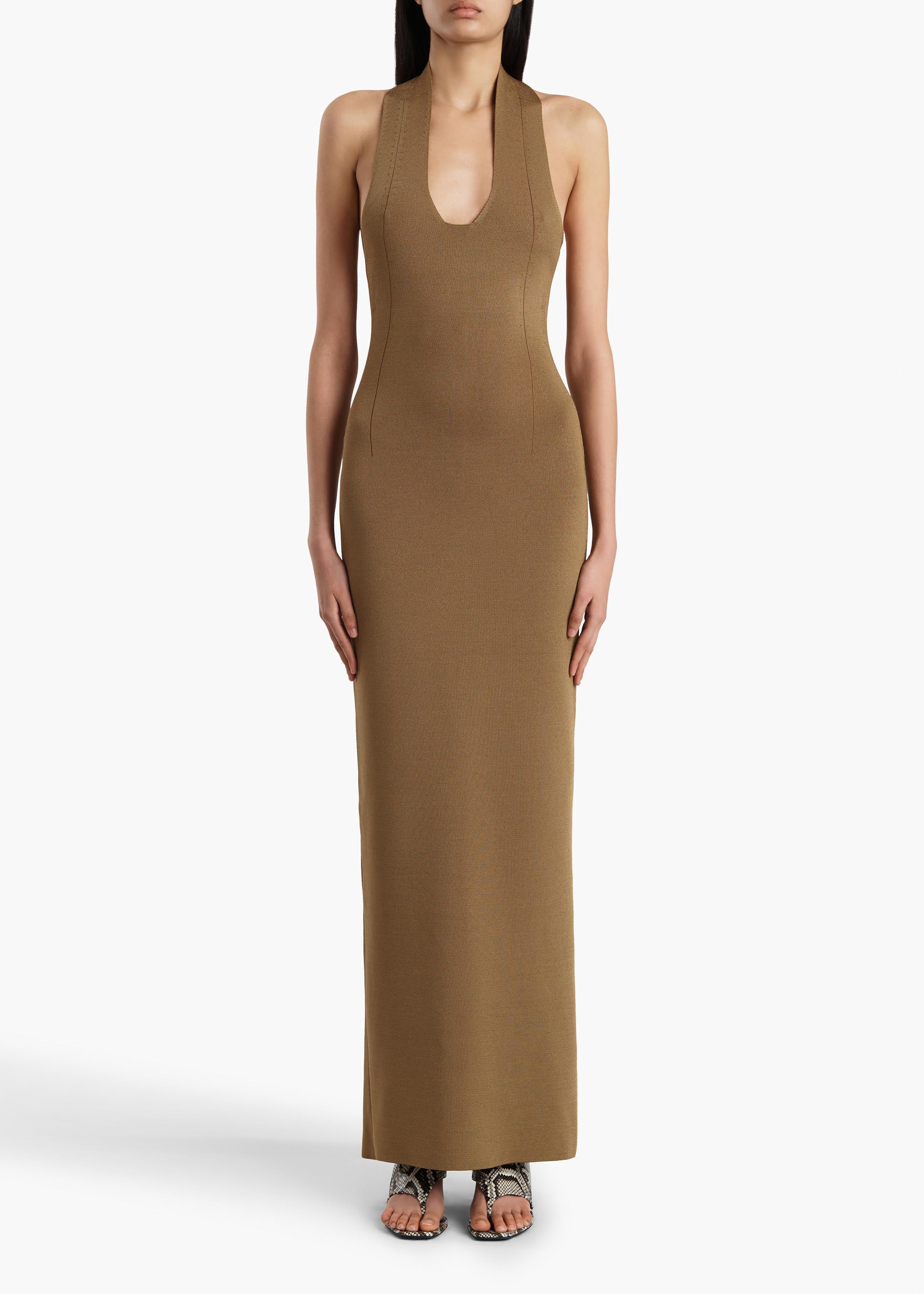 Khaite - Mahi Dress in Carob - Image 3