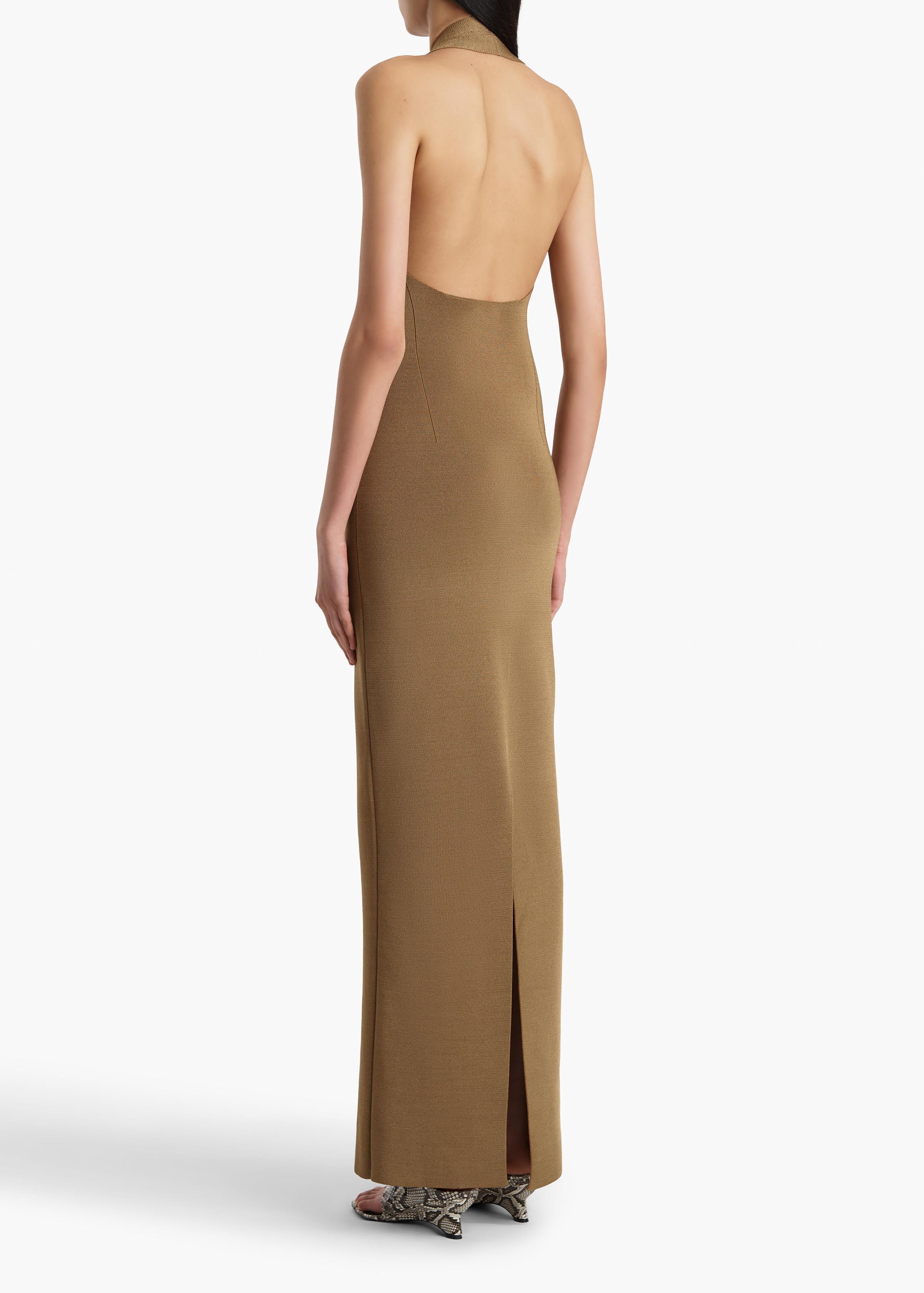Khaite - Mahi Dress in Carob - Image 4