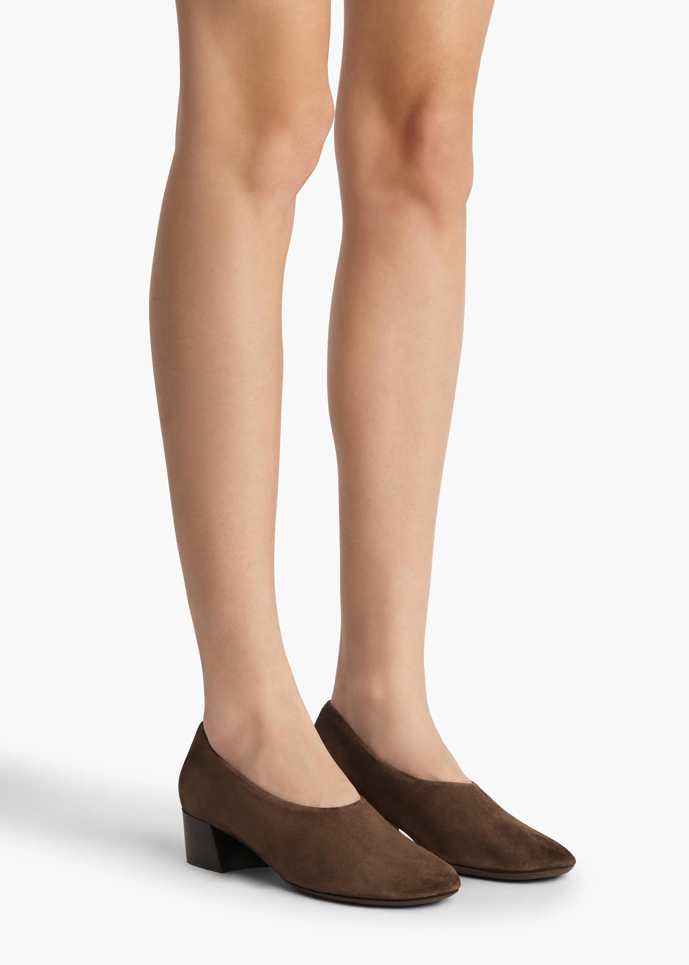 Khaite - Marcy Pump in Ebano Suede - Image 6