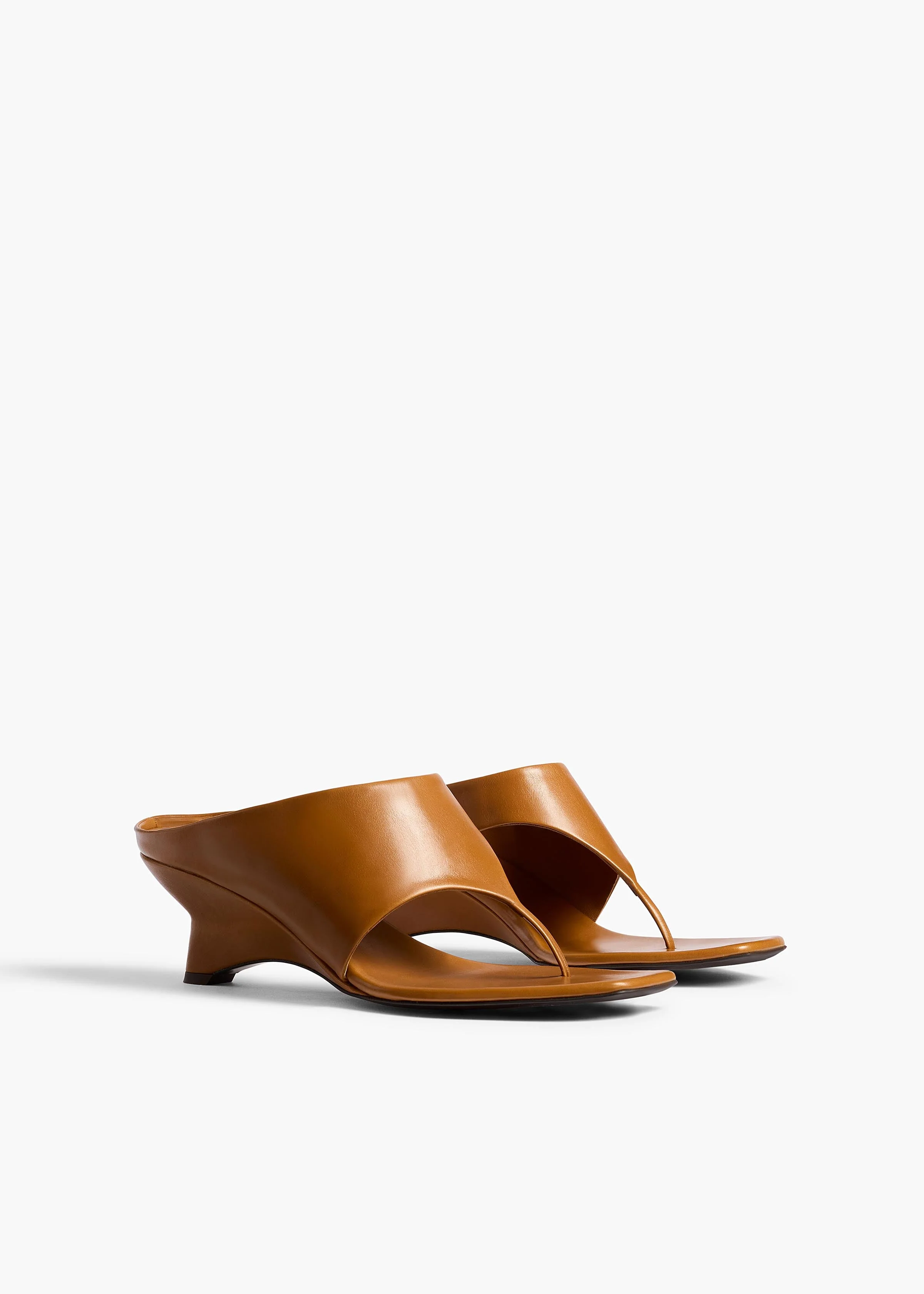 Khaite - Marlow Mule in Cuoio Glazed Leather - Image 2
