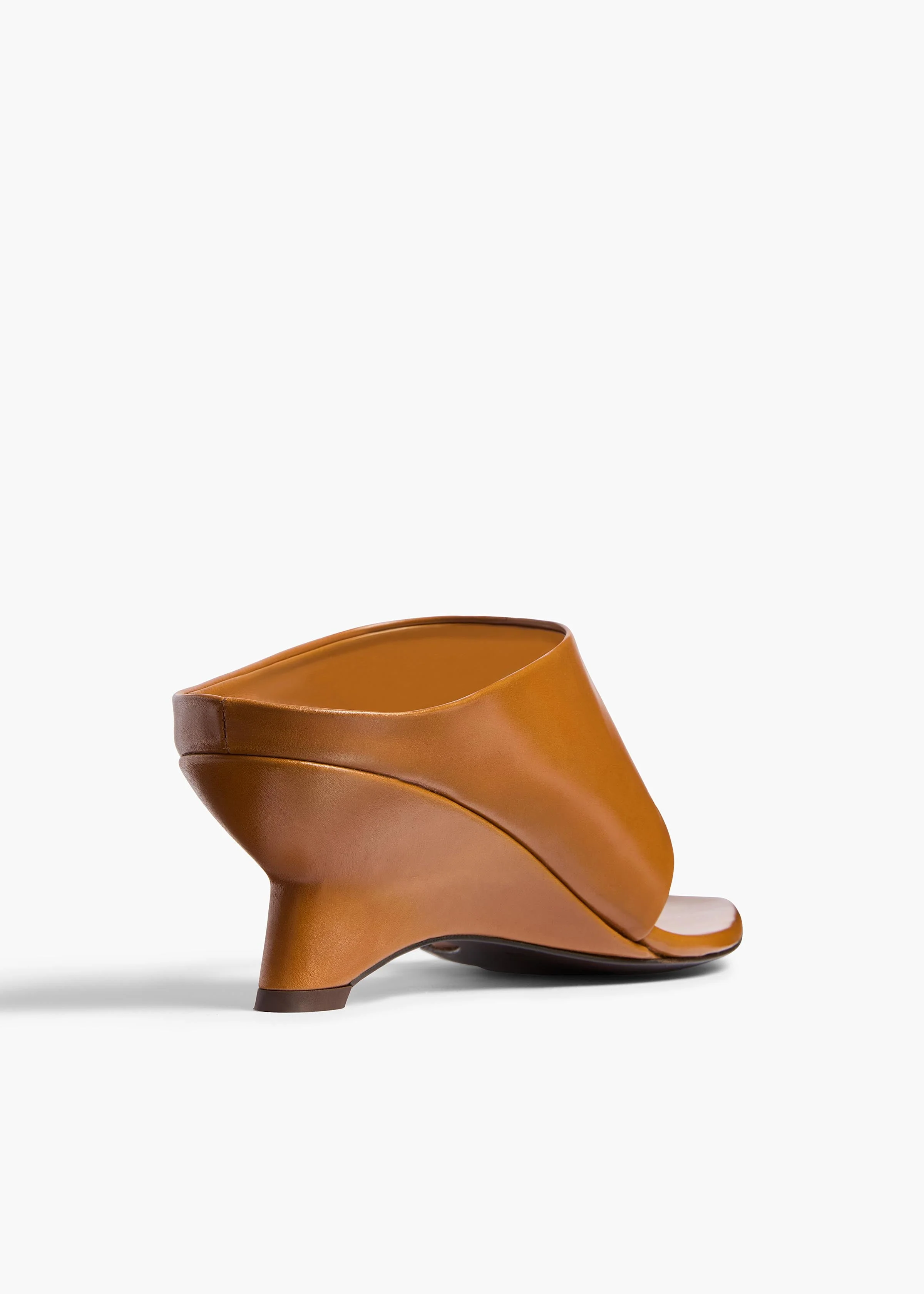 Khaite - Marlow Mule in Cuoio Glazed Leather - Image 4