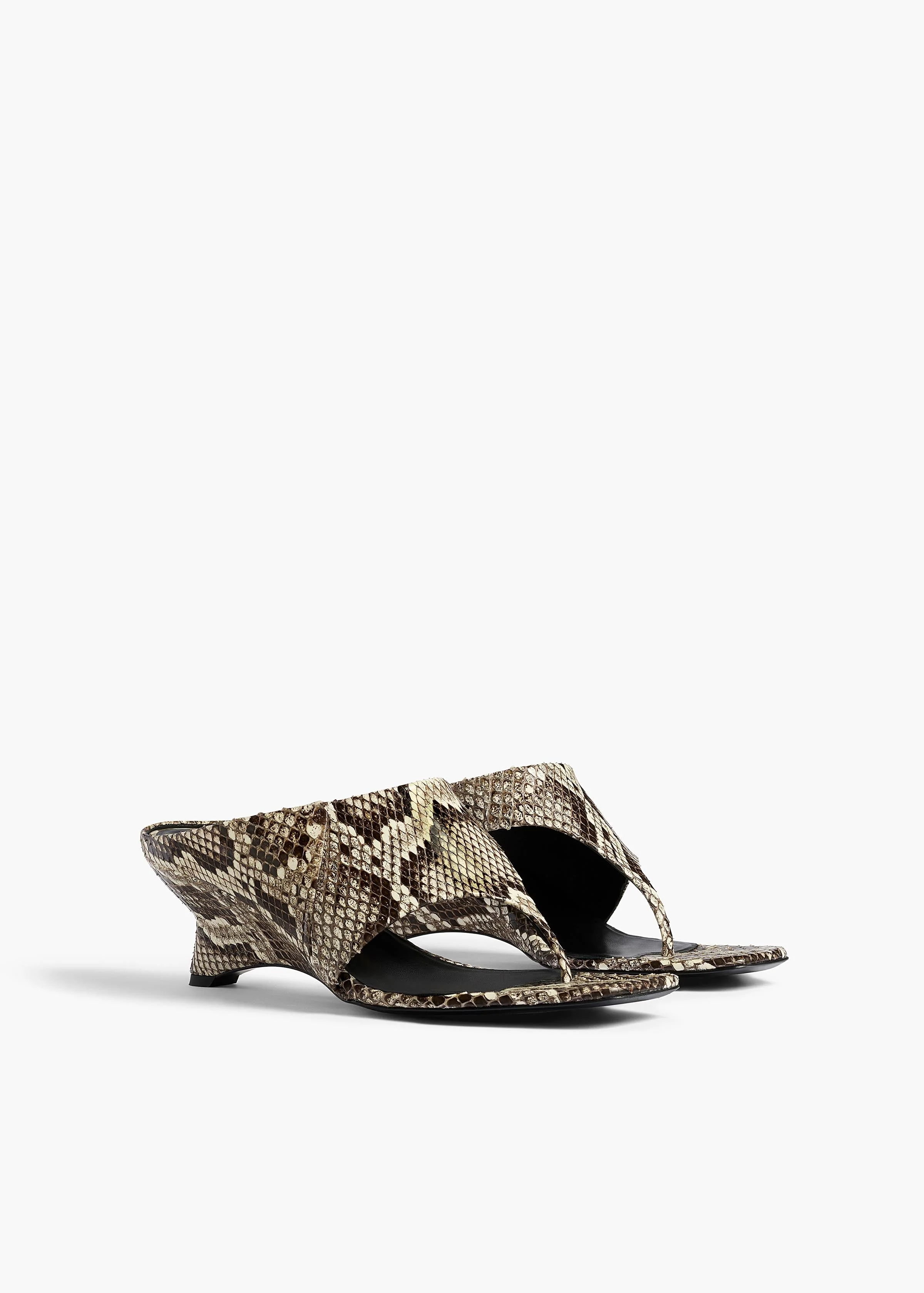 Khaite - Marlow Mule in Natural Python - Image 2