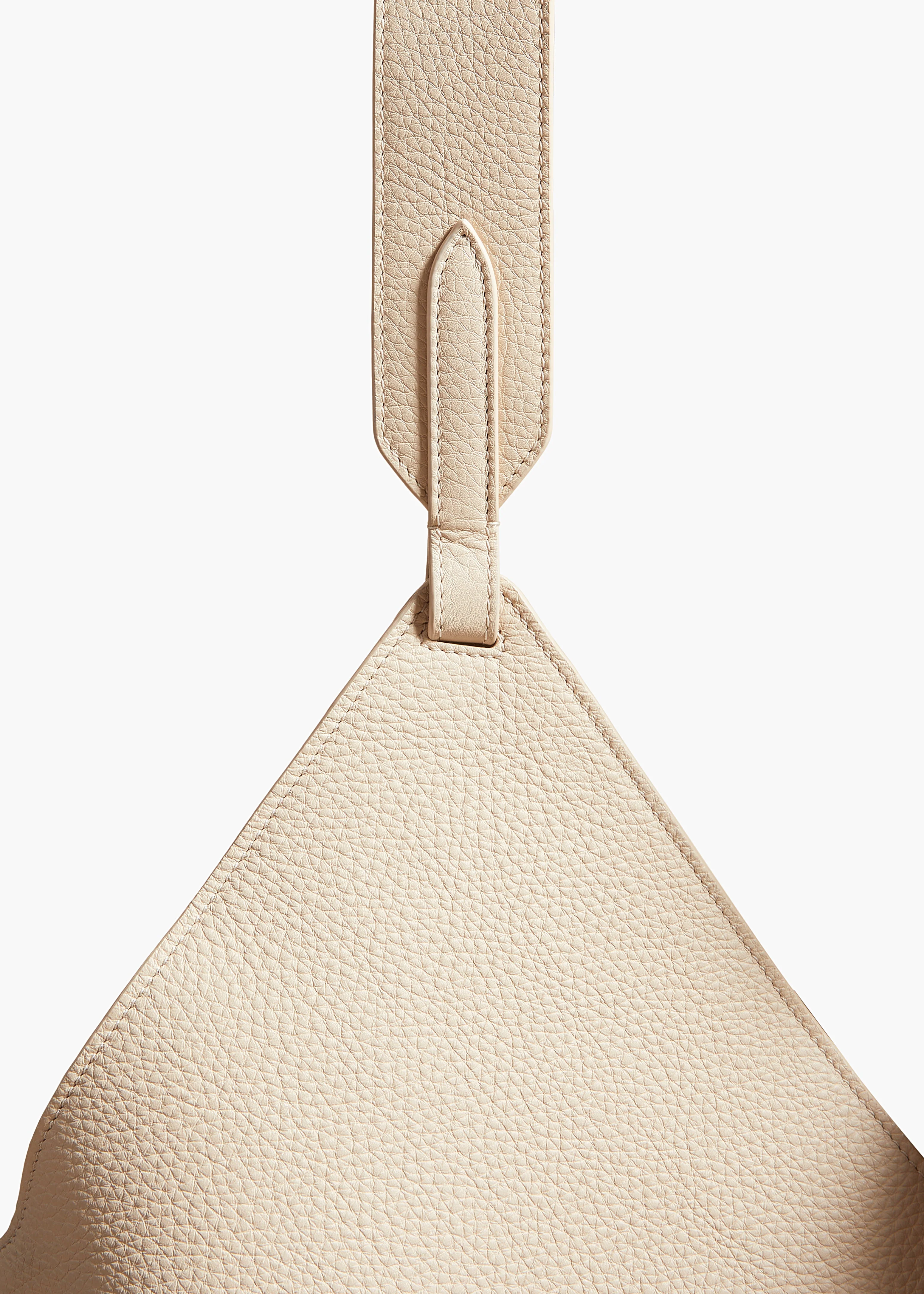Khaite - Medium Lotus Tote in Dark Ivory Pebbled Leather - Image 4