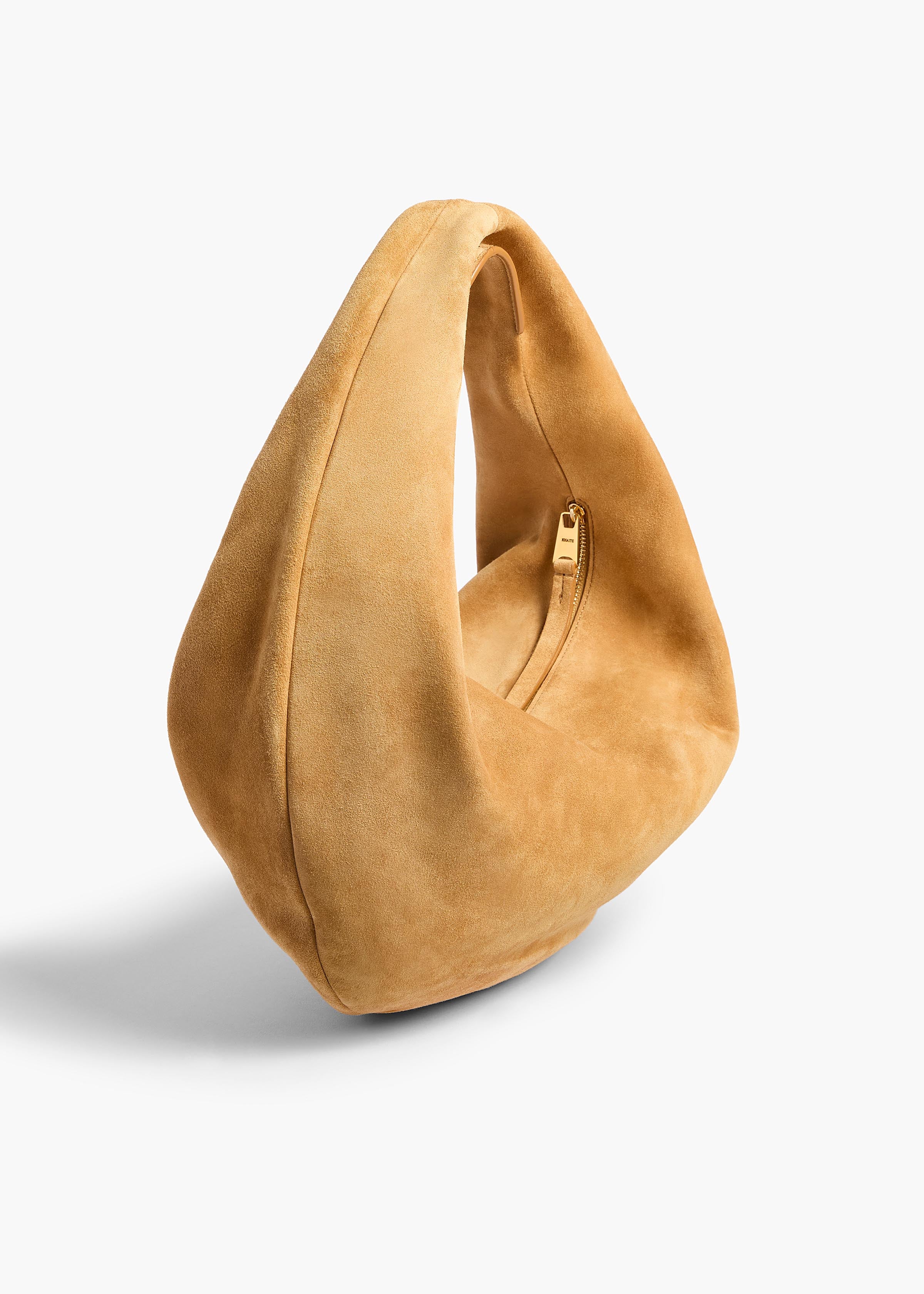 Khaite - Medium Olivia Hobo in Goldenrod Suede - Image 2