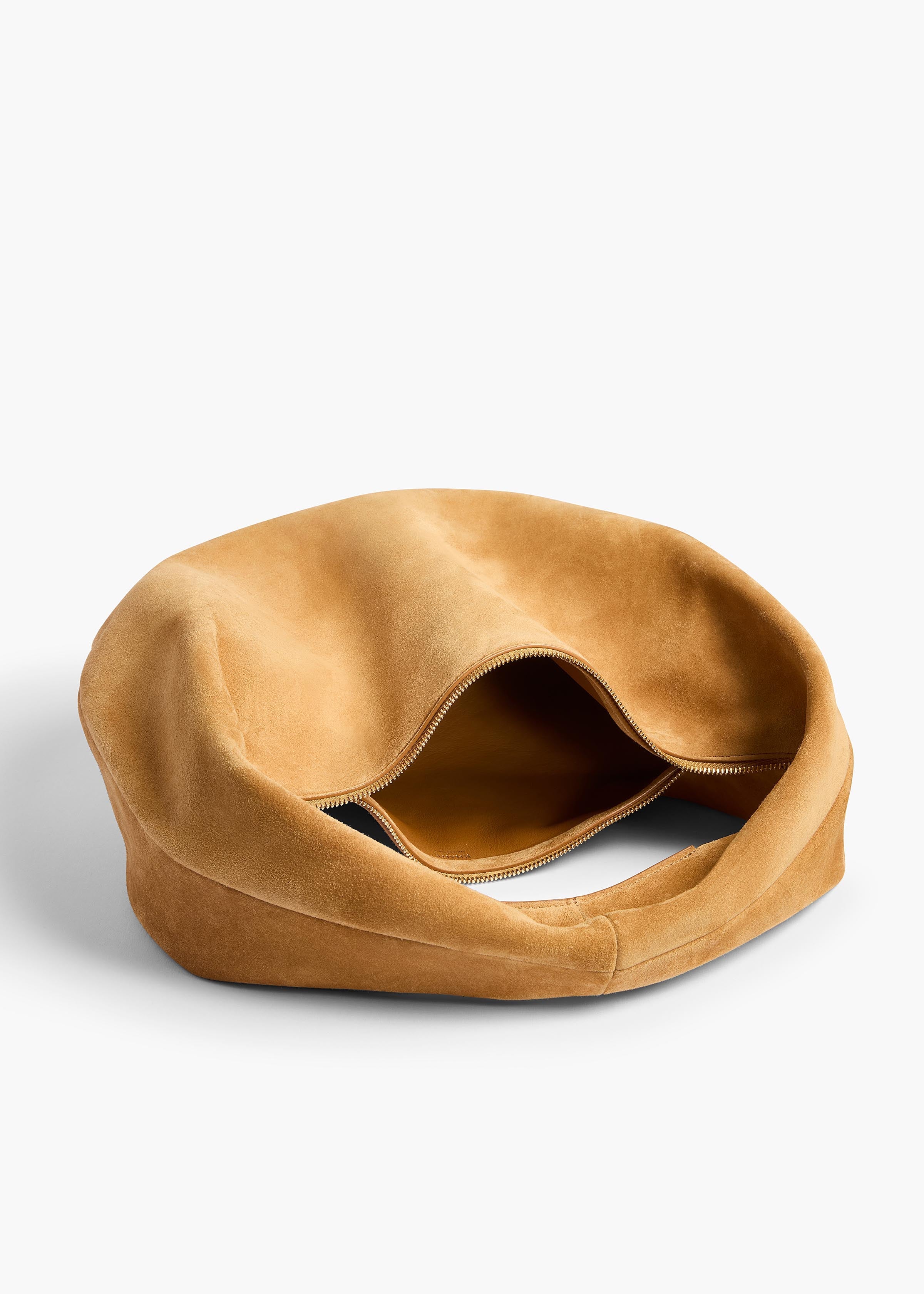 Khaite - Medium Olivia Hobo in Goldenrod Suede - Image 3