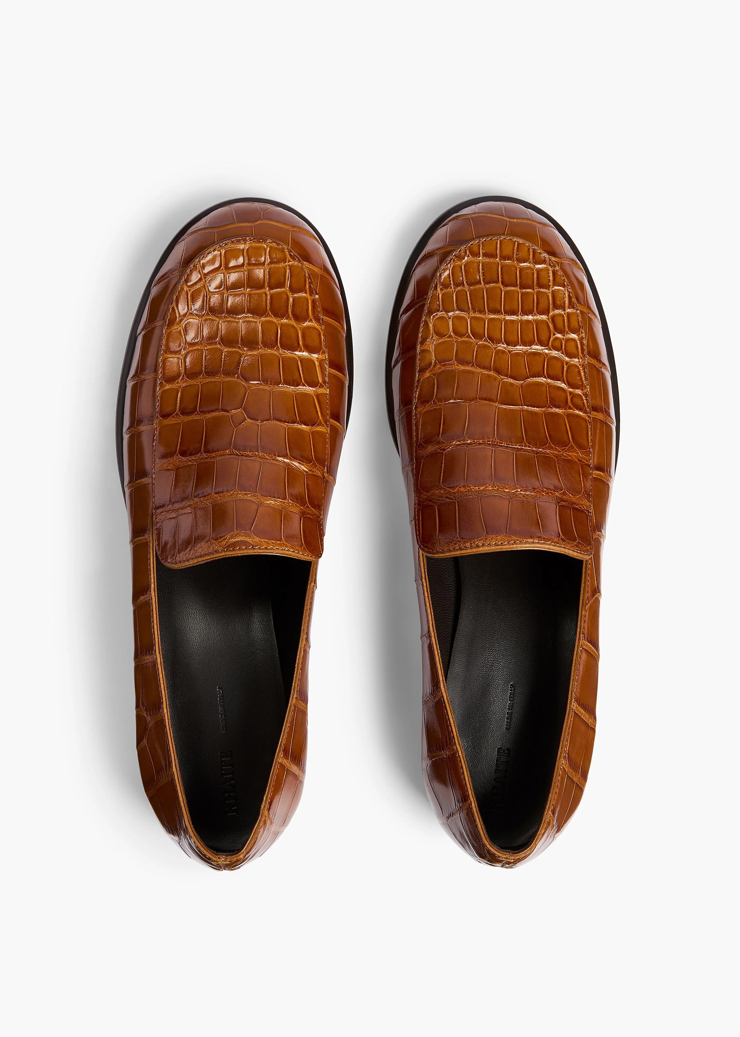 Khaite - Miles Loafer in Dark Honey Alligator - Image 3