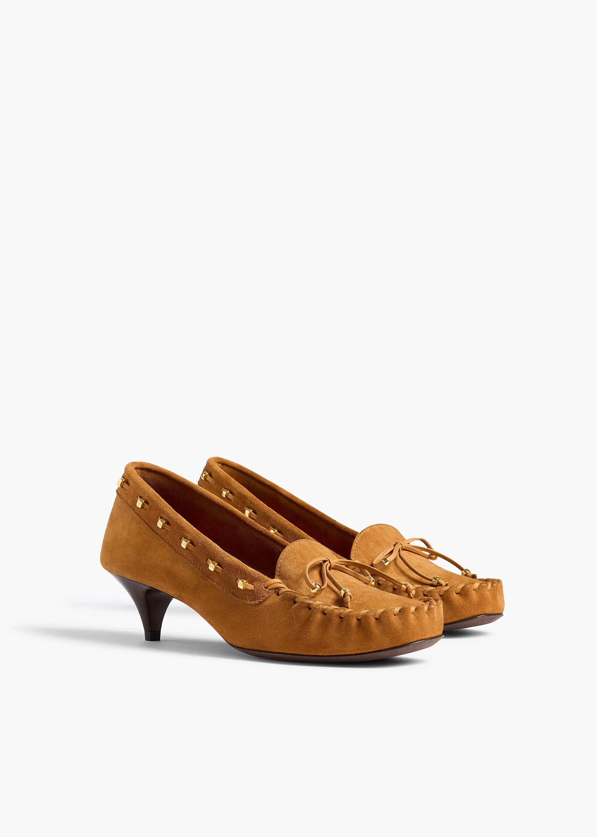 Khaite - Milly Pump in Caramel Suede - Image 2