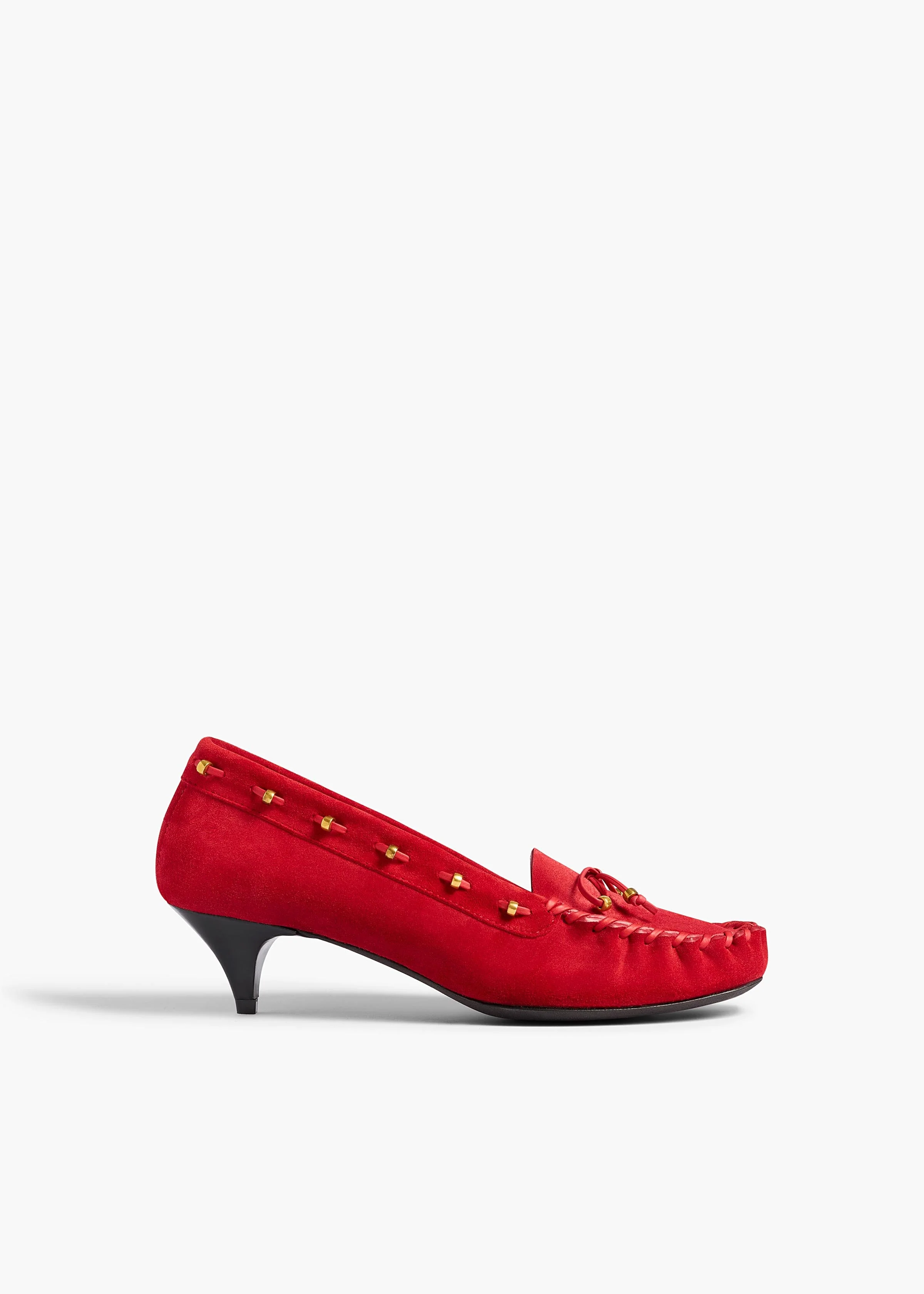 Khaite - Milly Pump in Lipstick Suede