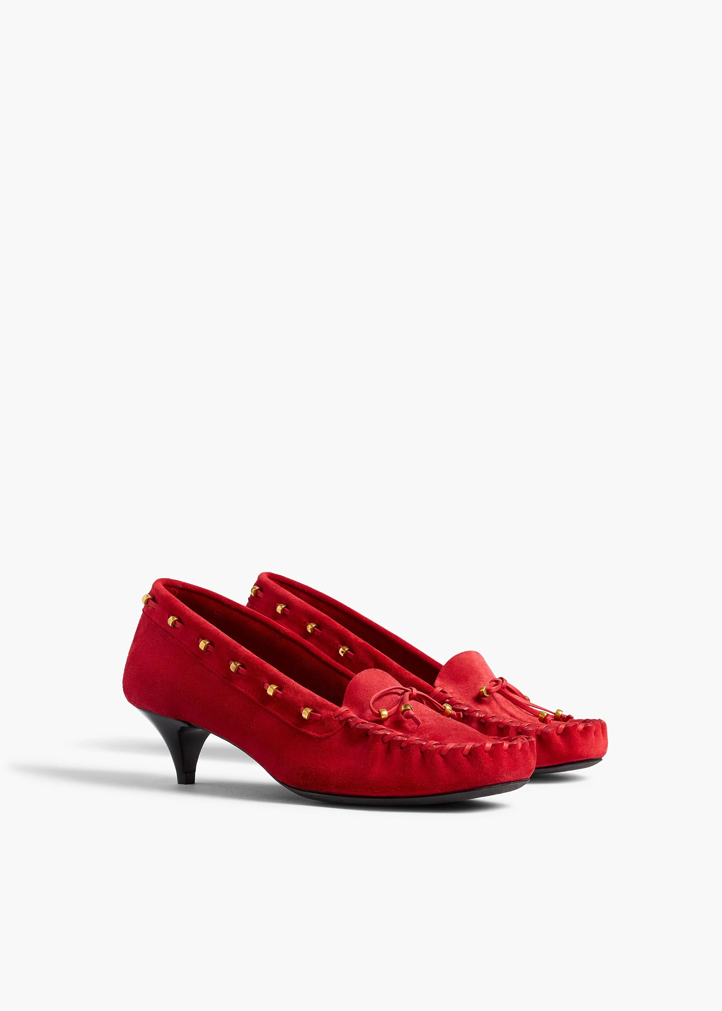Khaite - Milly Pump in Lipstick Suede - Image 2