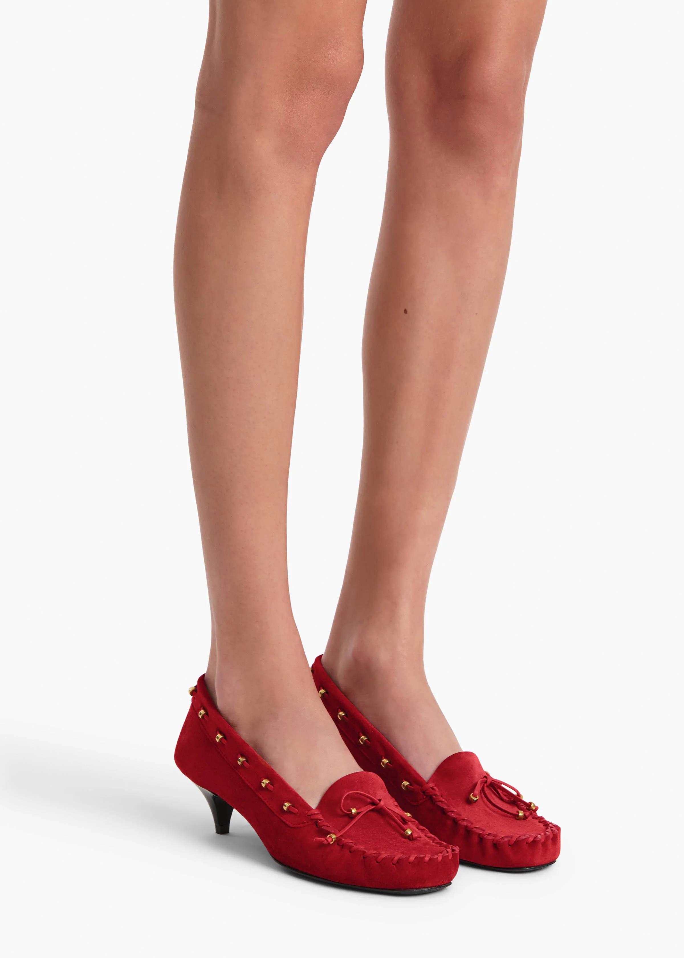 Khaite - Milly Pump in Lipstick Suede - Image 5