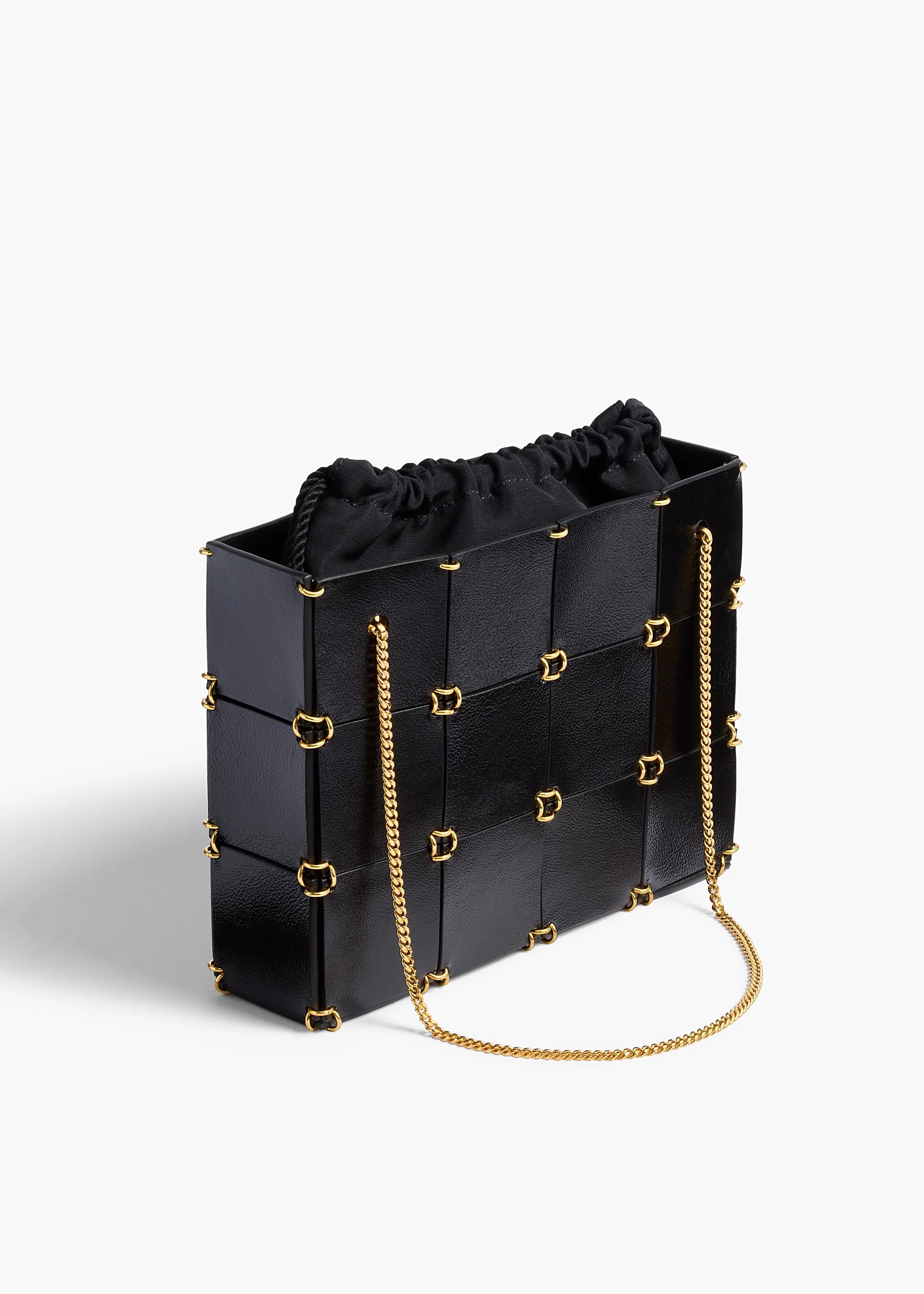 Khaite - Mini Emma Bag in Black Crackle Patent Leather - Image 2