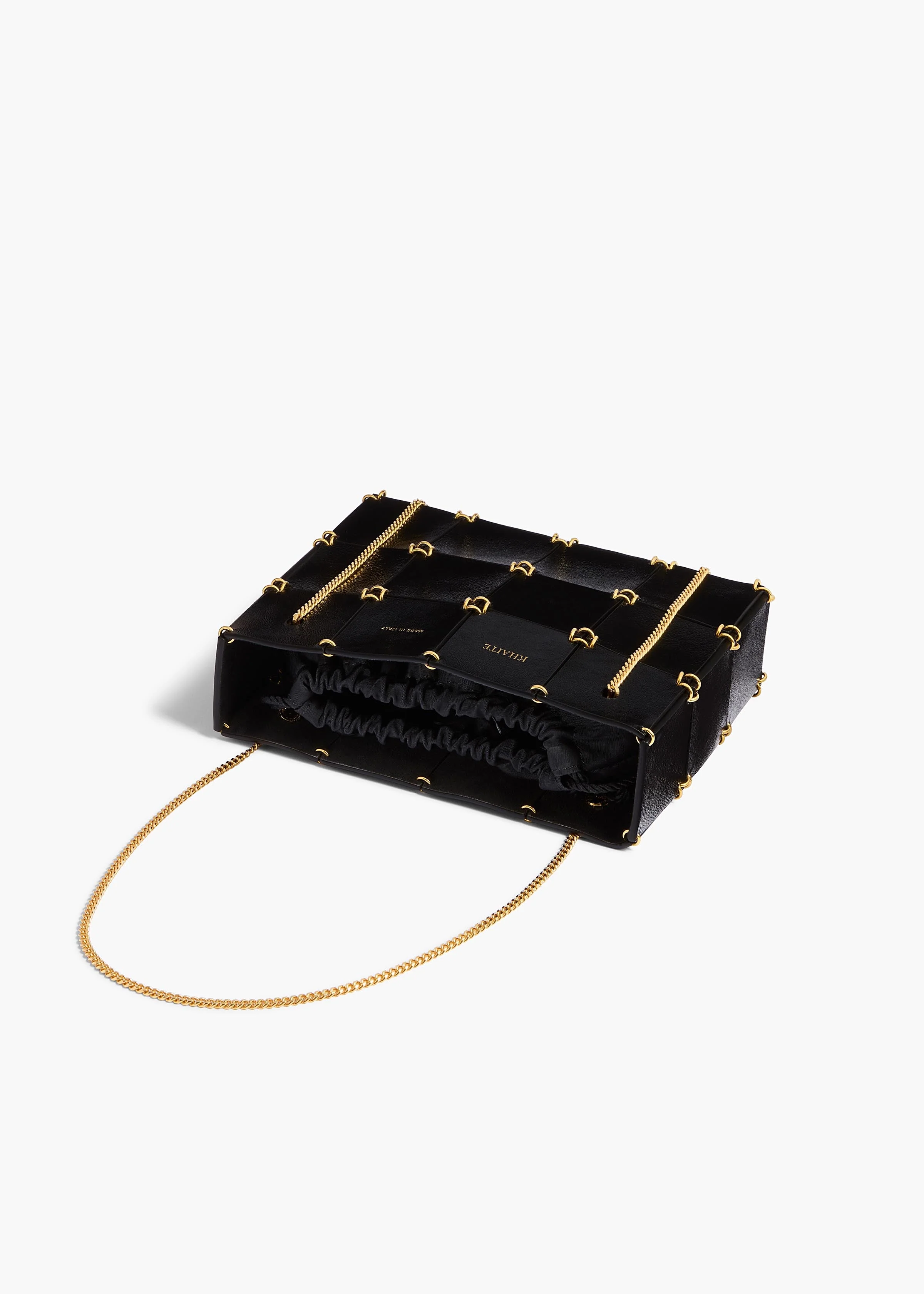 Khaite - Mini Emma Bag in Black Crackle Patent Leather - Image 3