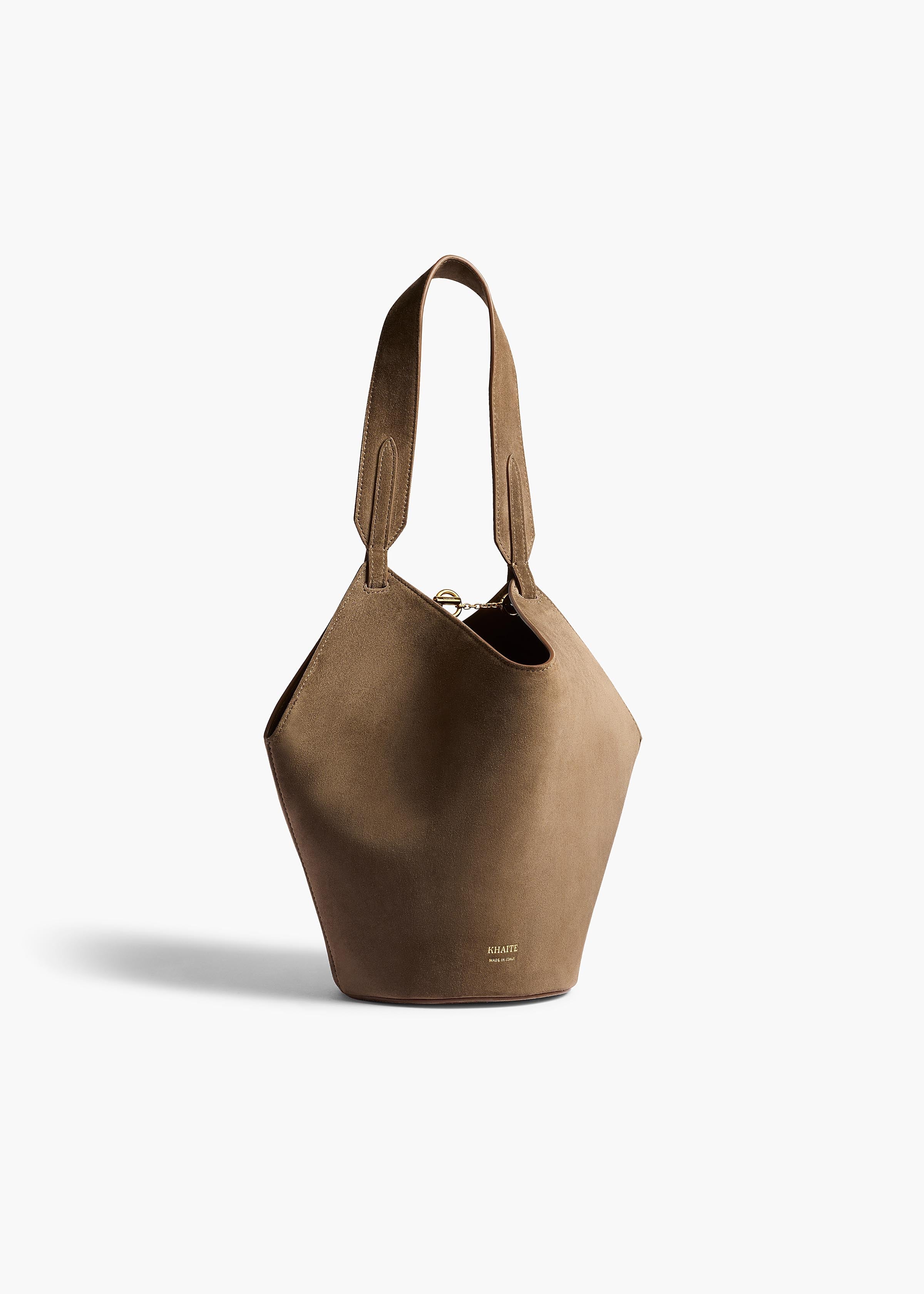 Khaite - Mini Lotus Tote in Cedar Suede