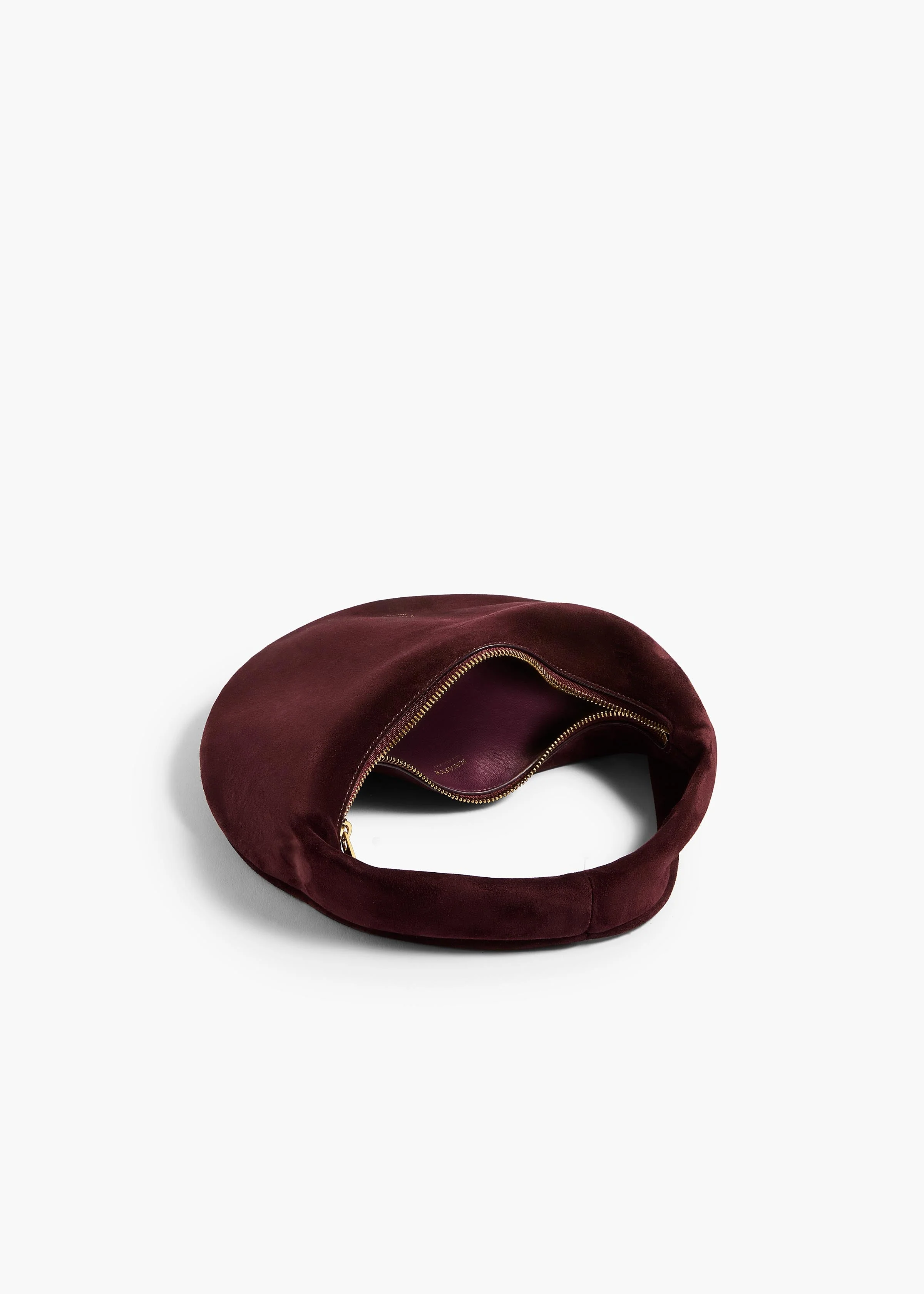 Khaite - Mini Olivia Hobo in Rouge Noir Suede - Image 2